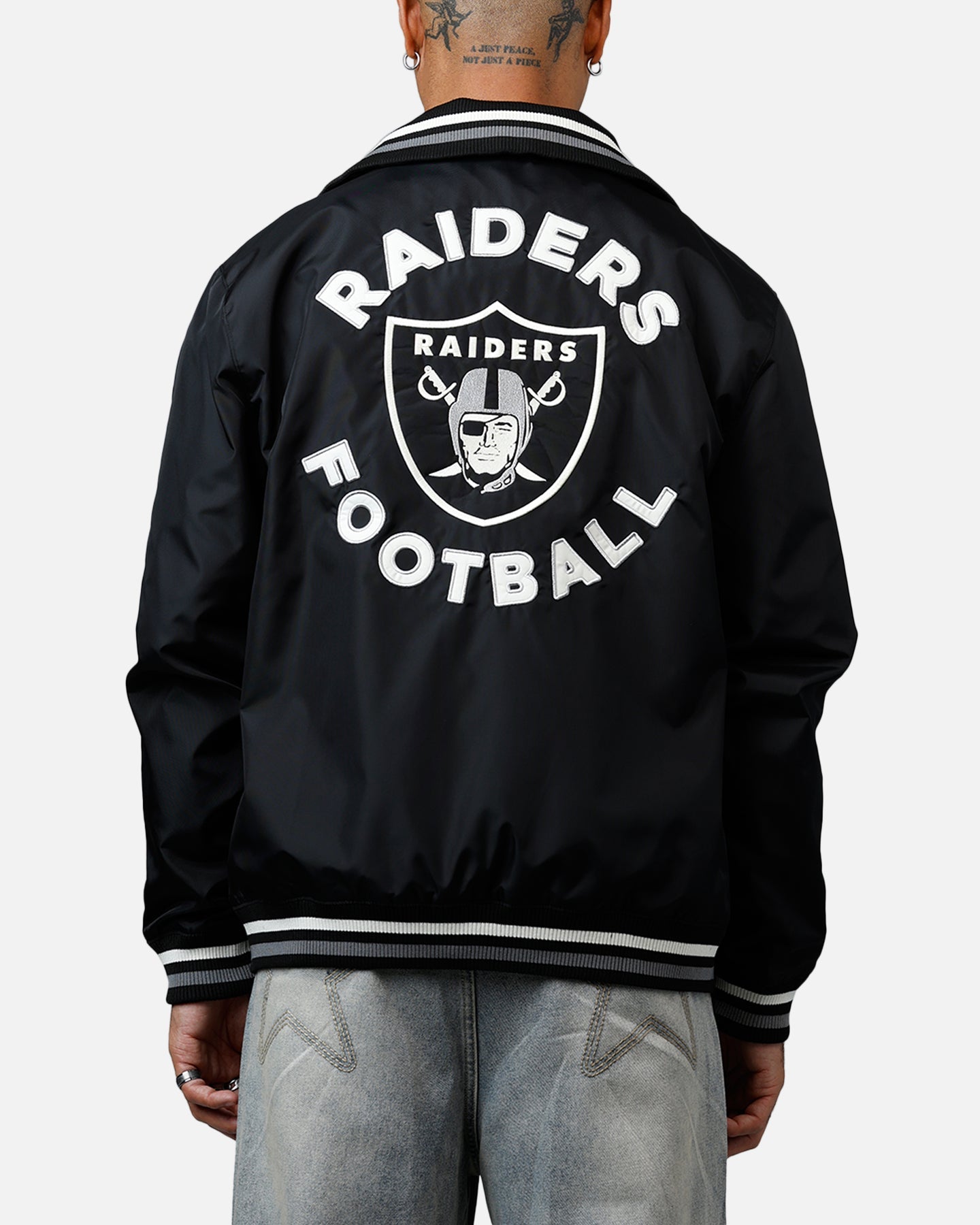 New Era Las Vegas Raiders Throwback Jacket Black
