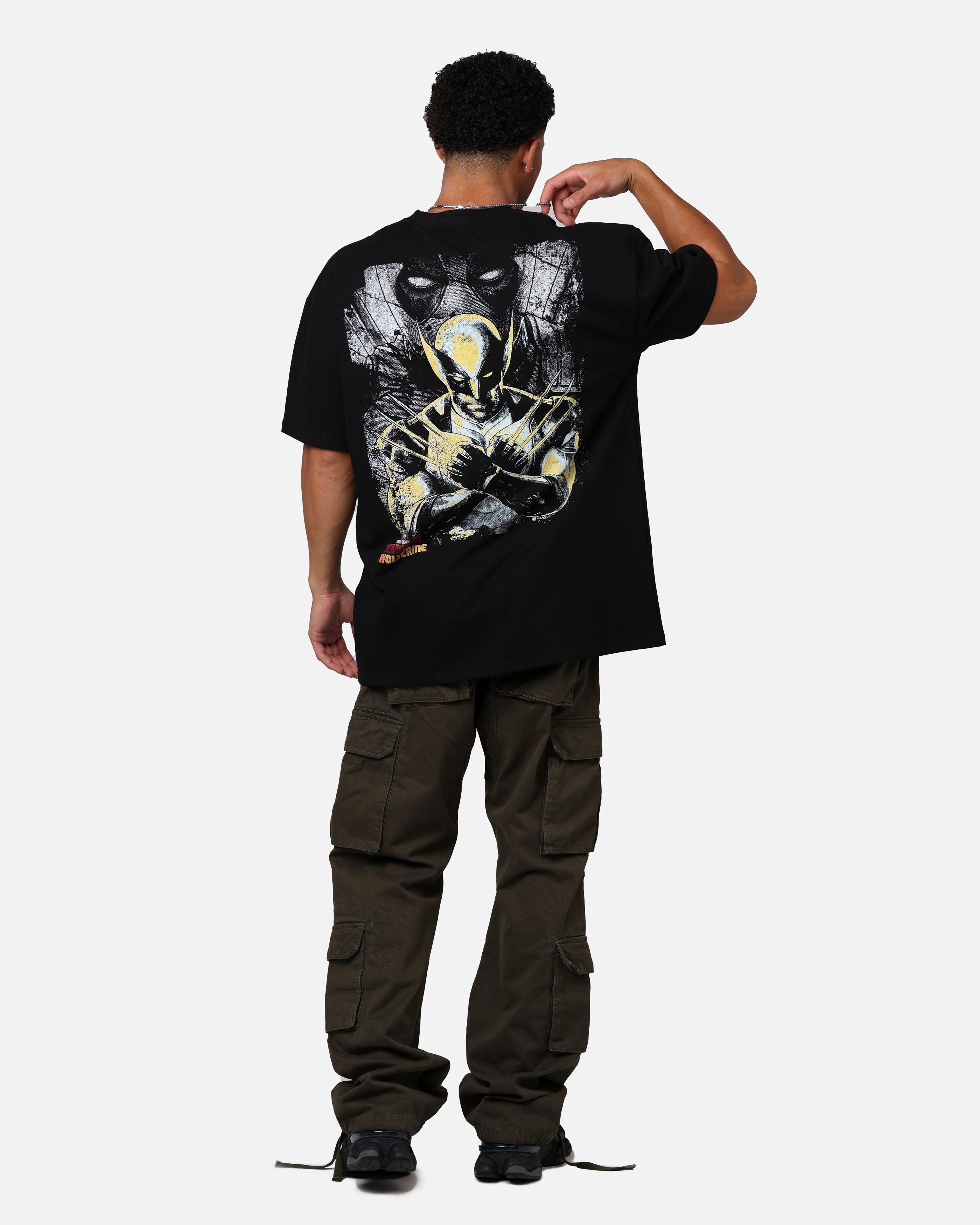 Goat Crew Marvel Deadpool and Wolverine Heavyweight T-Shirt Black