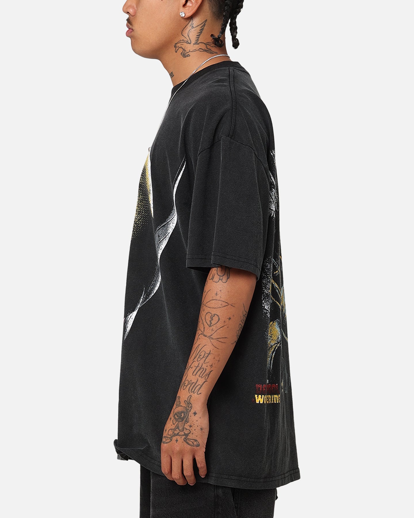 Goat Crew Marvel Deadpool and Wolverine Heavy T-Shirt Vintage Black