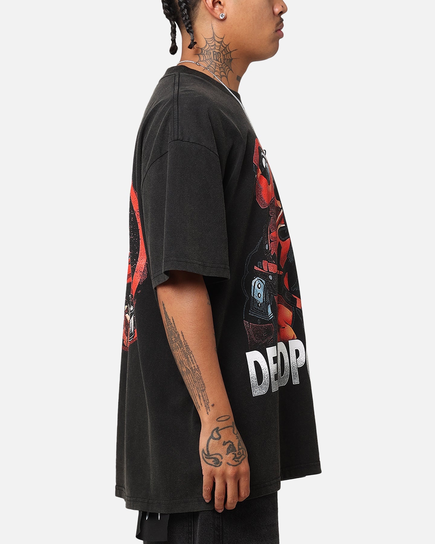 Goat Crew Marvel Deadpool Comic Heavy T-Shirt Vintage Black