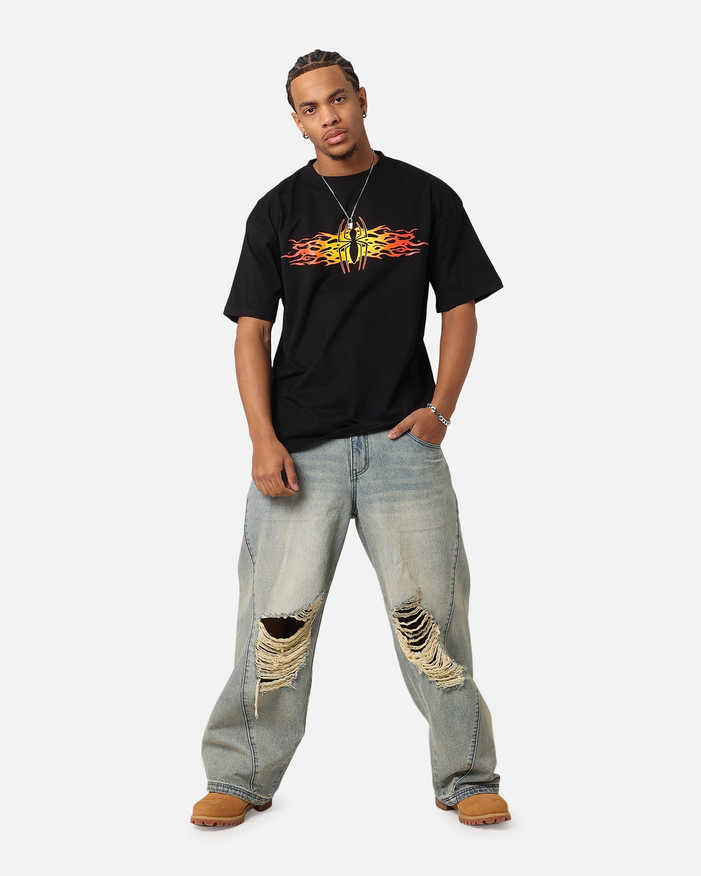 Goat Crew Marvel Spider-Man Y2K Spidey T-Shirt Black