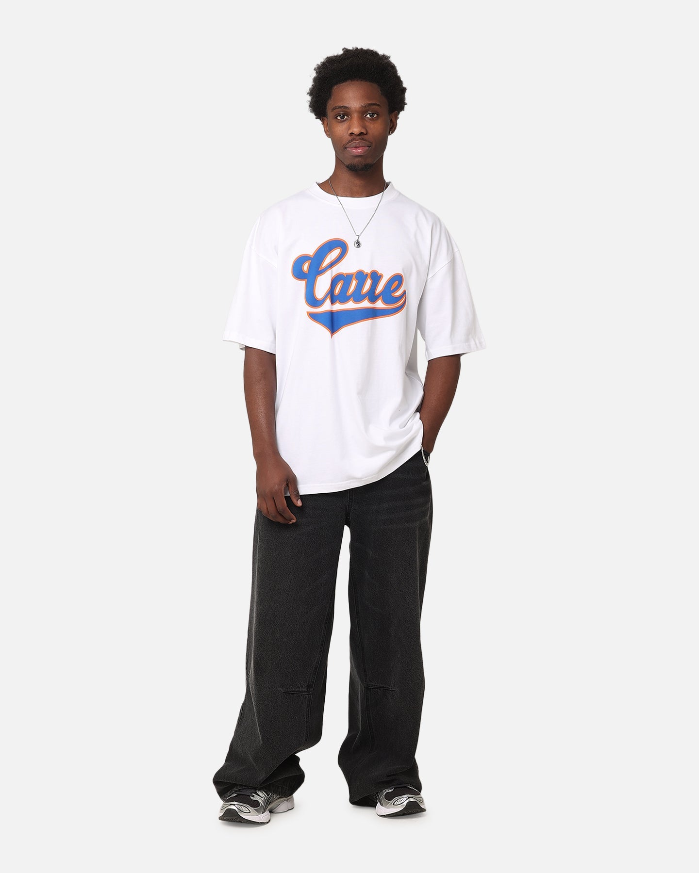 Carre Team Script T-Shirt White