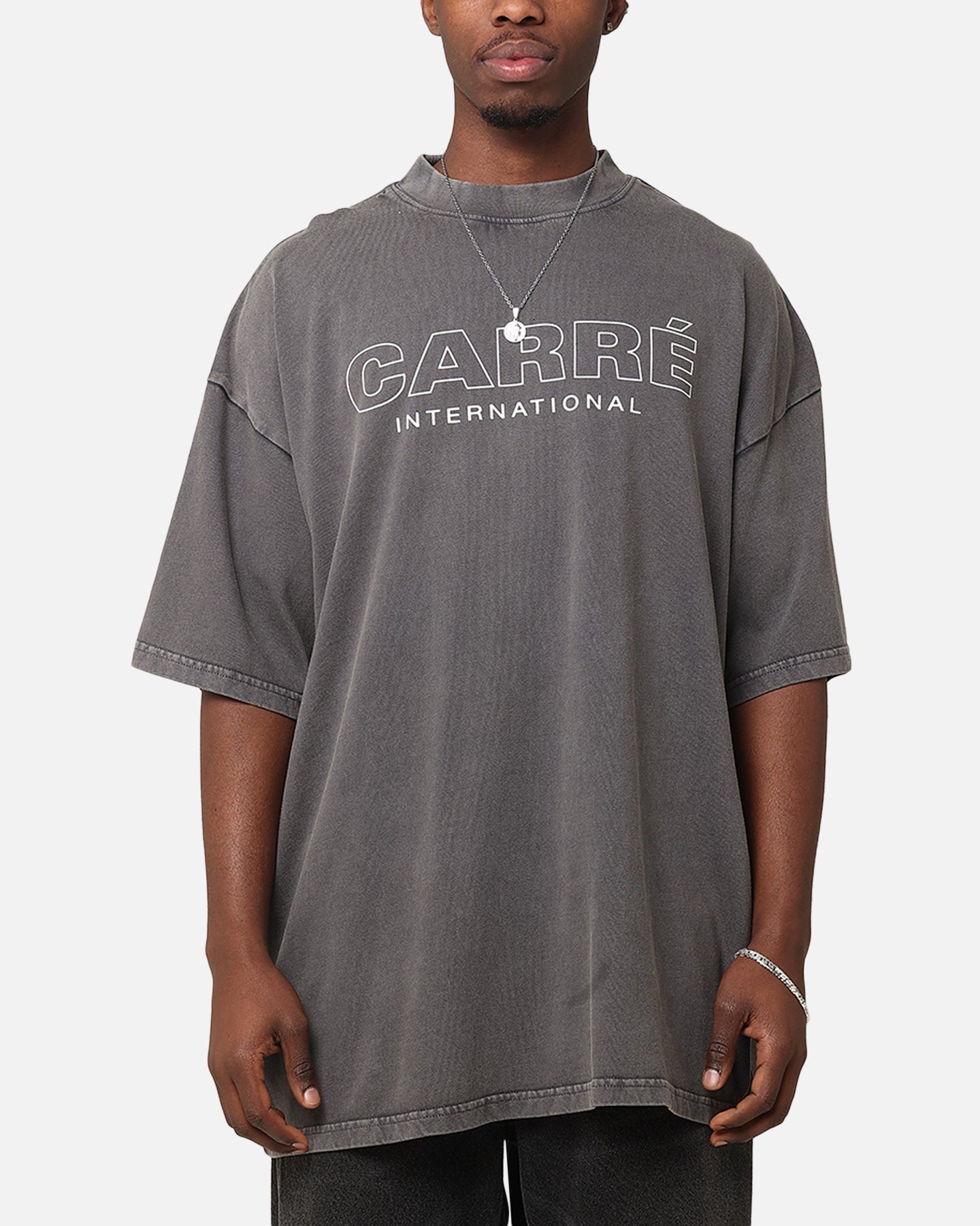 Carre Out Motion T-Shirt Washed Charcoal