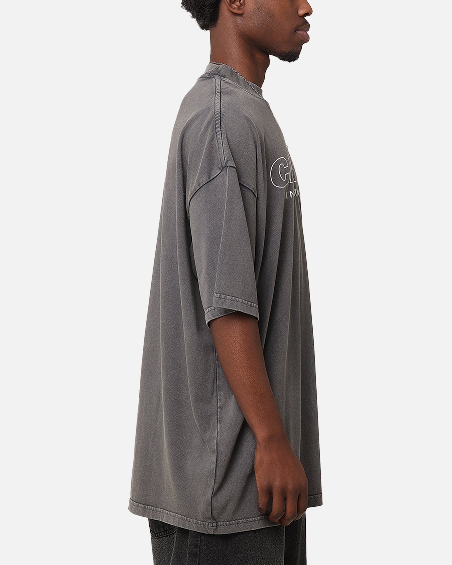 Carre Out Motion T-Shirt Washed Charcoal