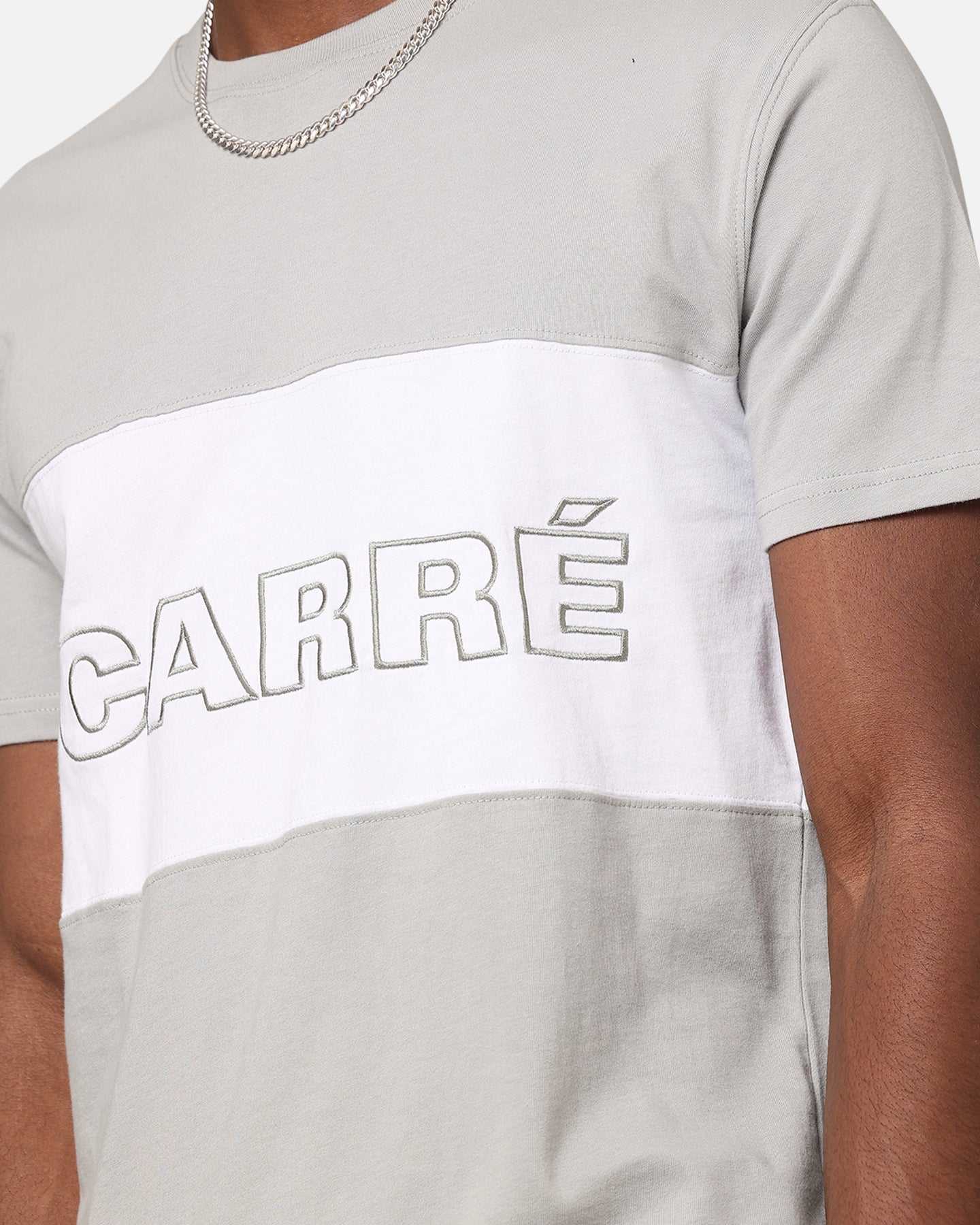 Carre Boost Panel T-Shirt Grey/White