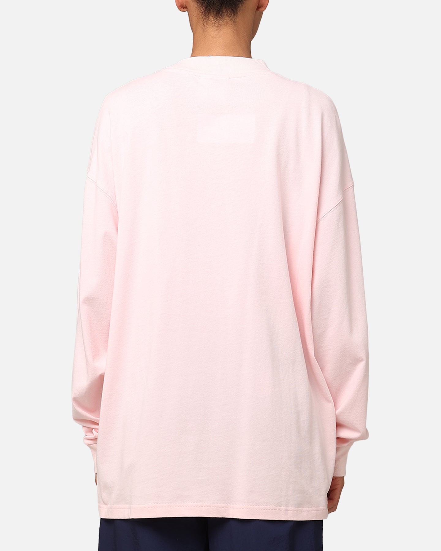 Carre Floral Pocket Oversized Long Sleeve T-Shirt Pink