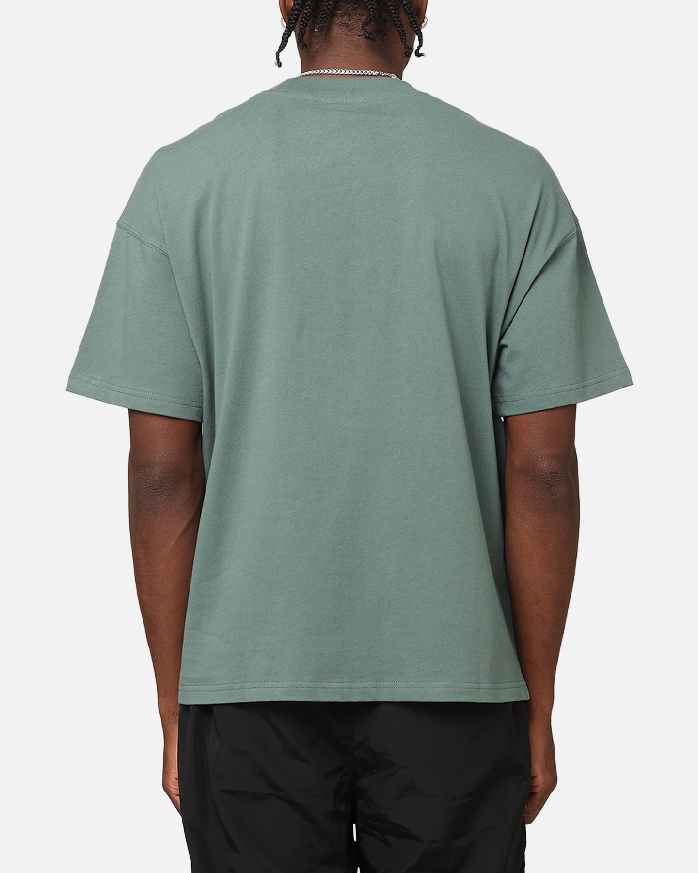 Carre Floral Pocket Oversized T-Shirt Forest Green