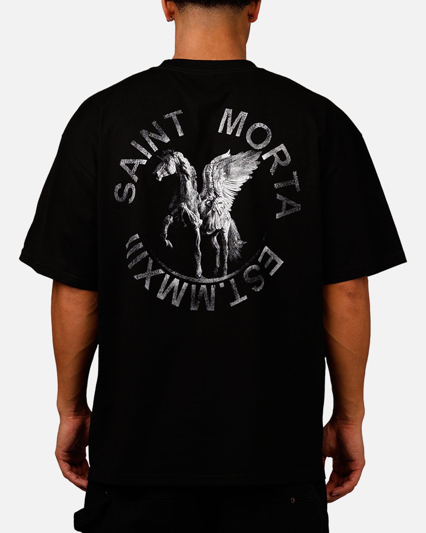 Saint Morta Pegasus Drop T-Shirt Black