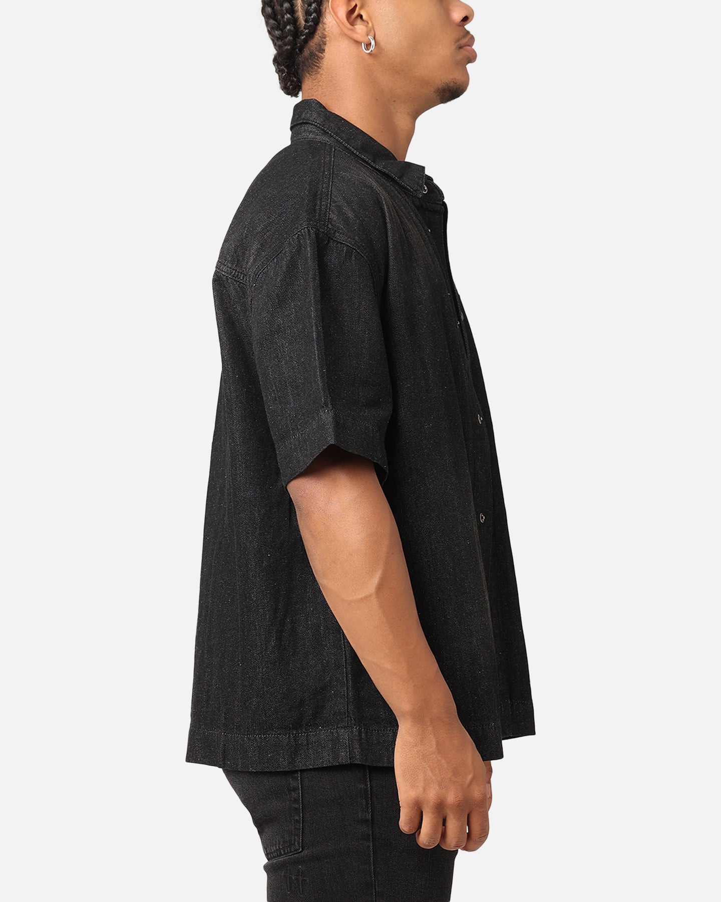 Saint Morta Boxy Denim Shirt Black