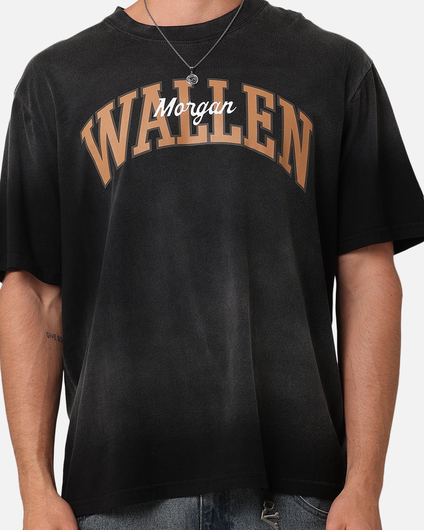 Morgan Wallen Morgan Logo T-Shirt Washed Black