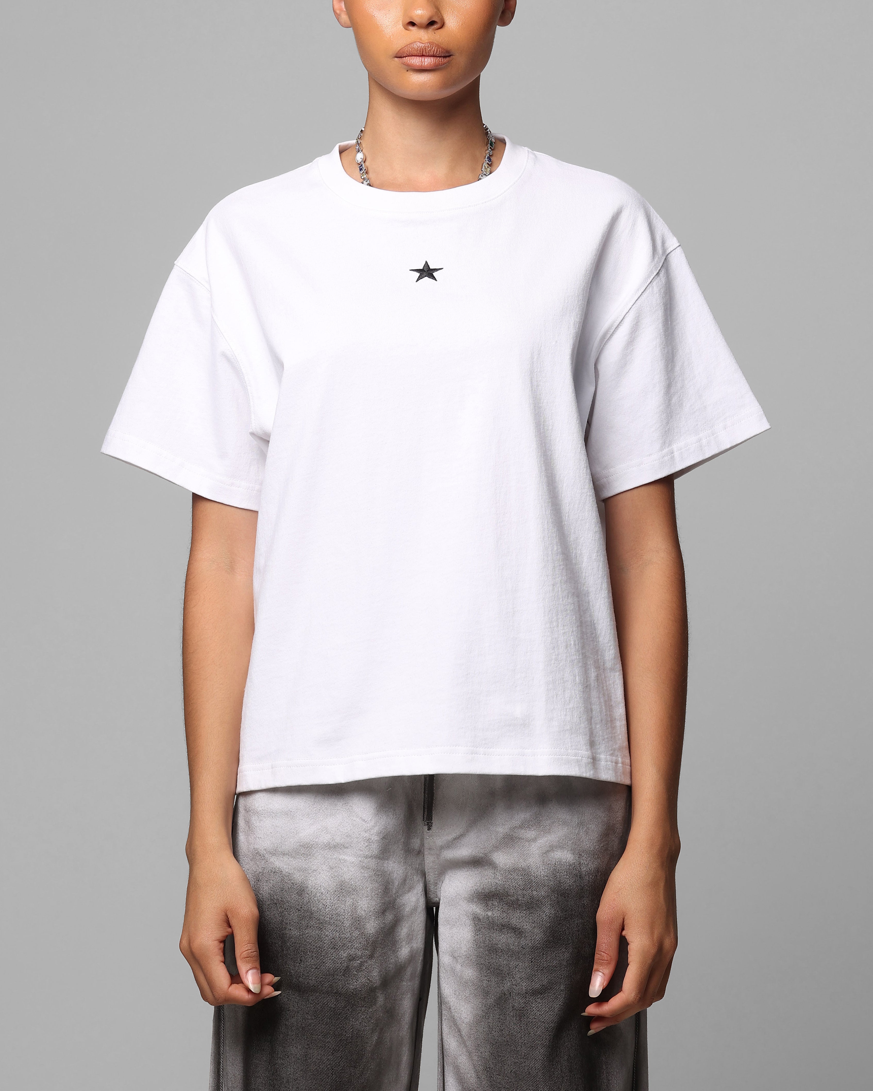 Loiter Boxer Fitted T-Shirt White