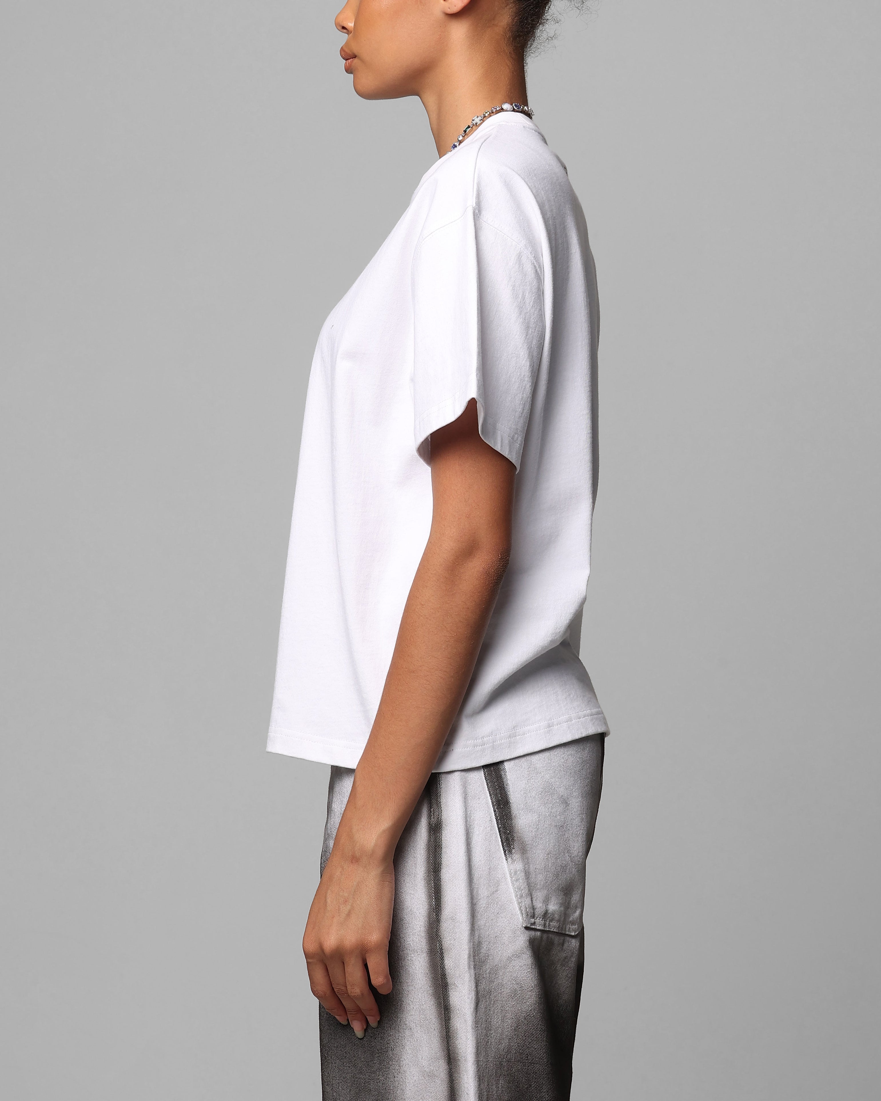 Loiter Boxer Fitted T-Shirt White