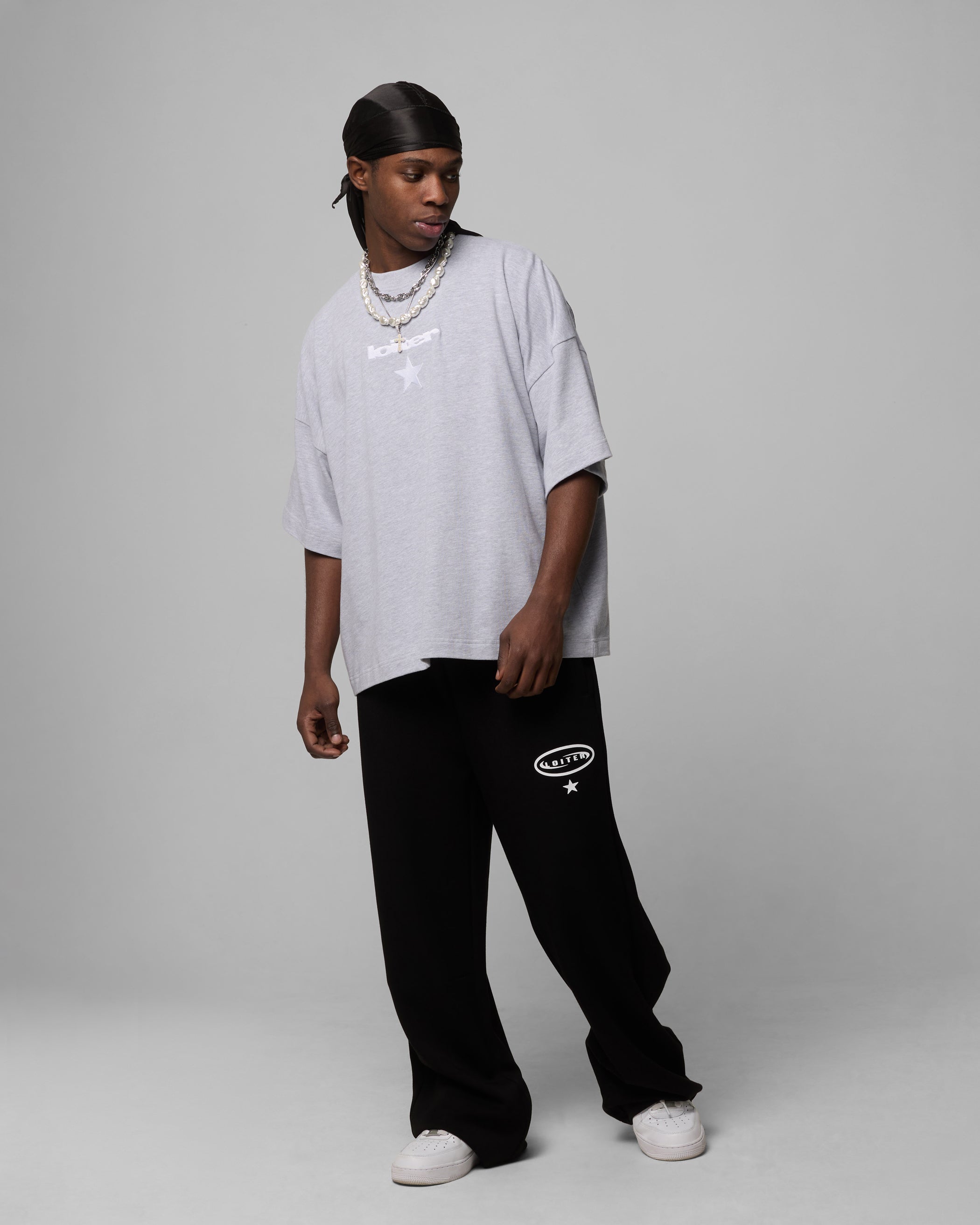 Loiter Premium Essentials Boxy T-Shirt Grey Marle