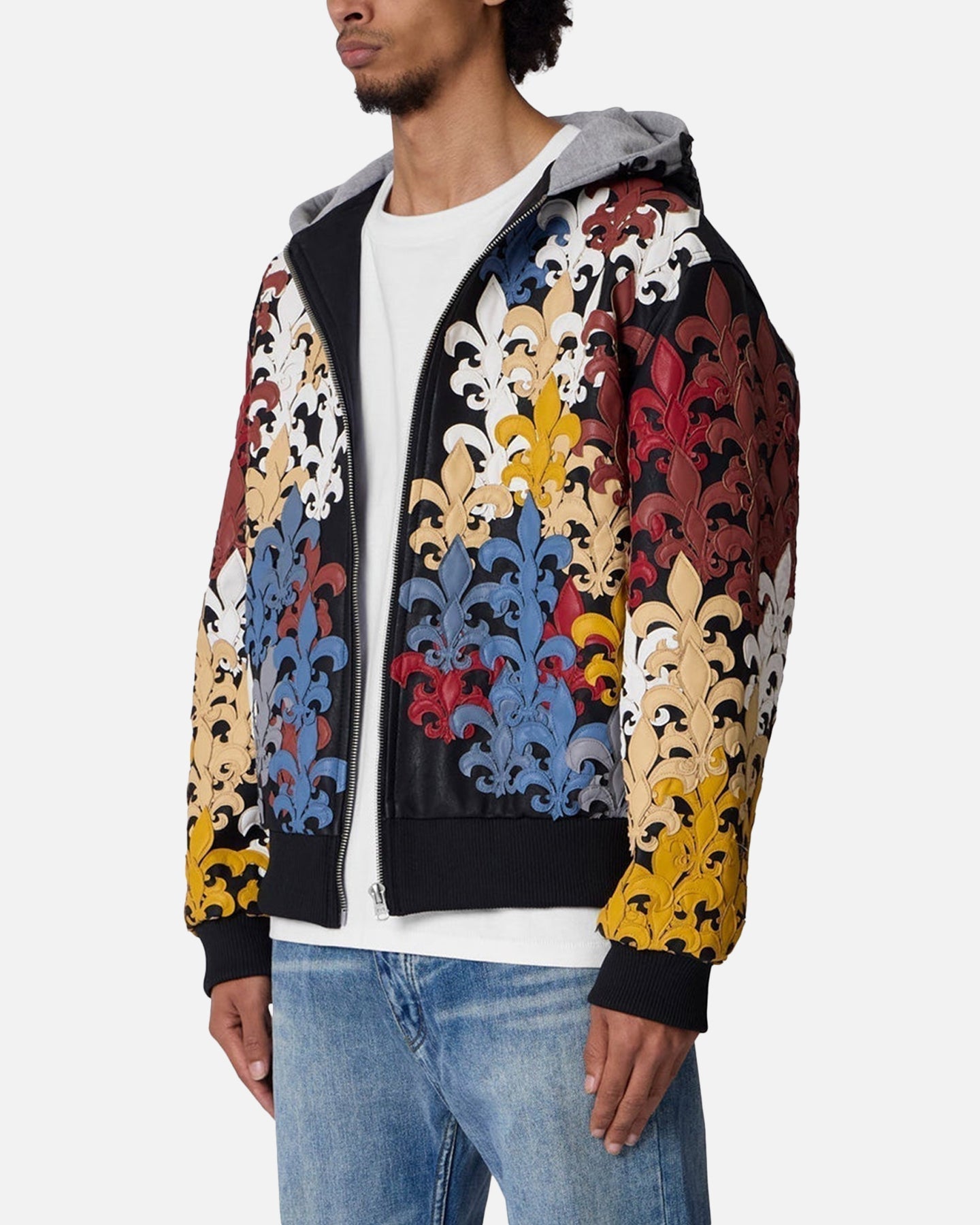 MNML Fleur De Lis All-Over Hoodie Multi