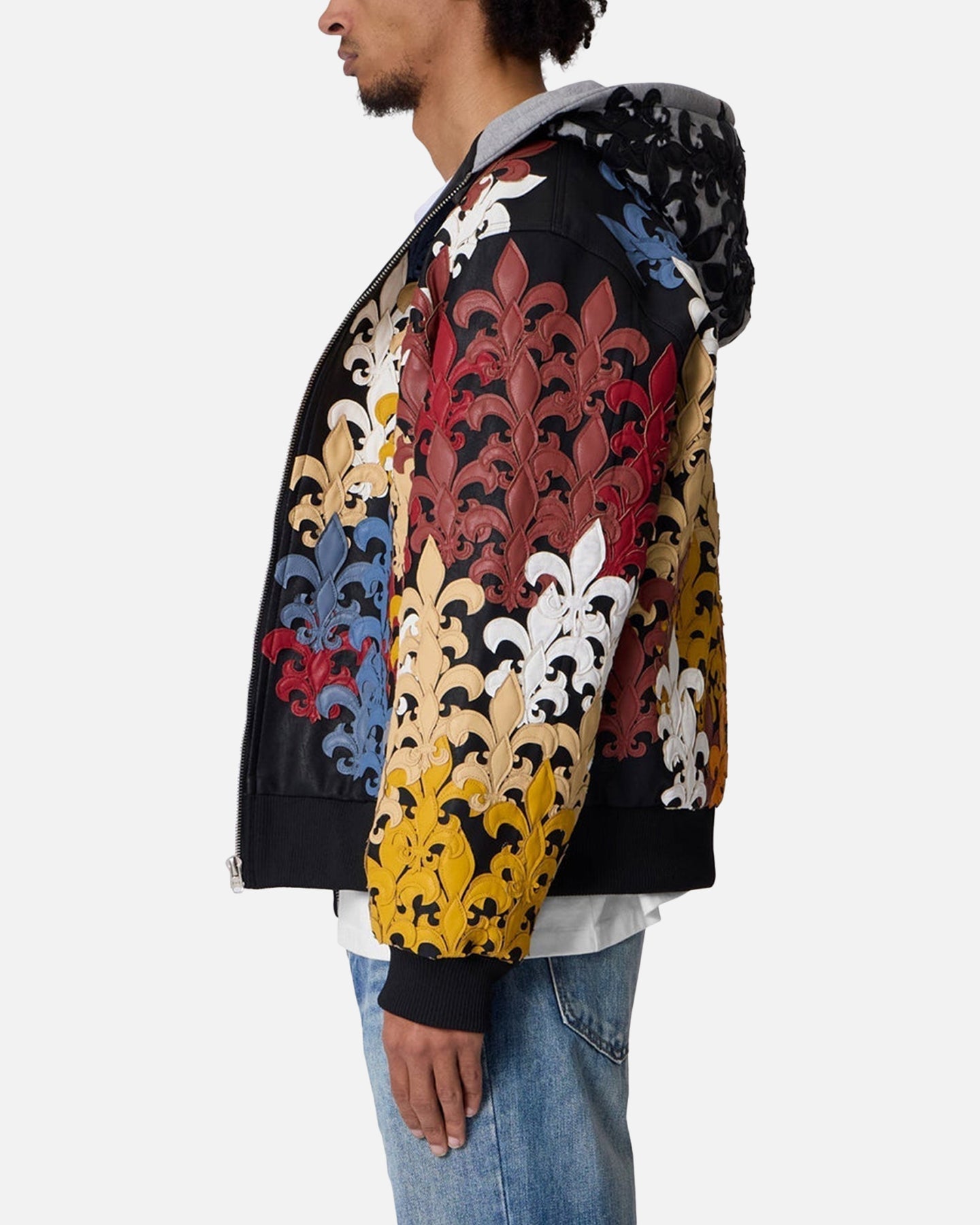 MNML Fleur De Lis All-Over Hoodie Multi
