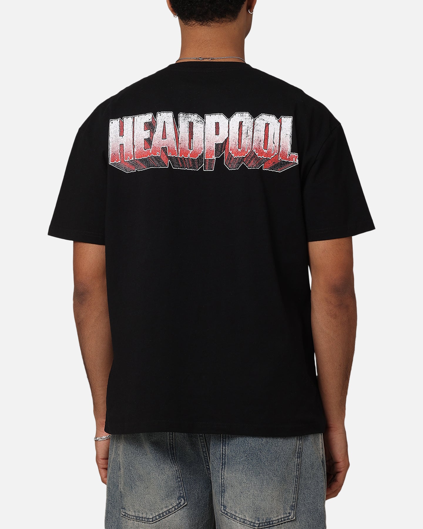 Goat Crew Marvel Deadpool Headpool Heavy T-Shirt Vintage Black