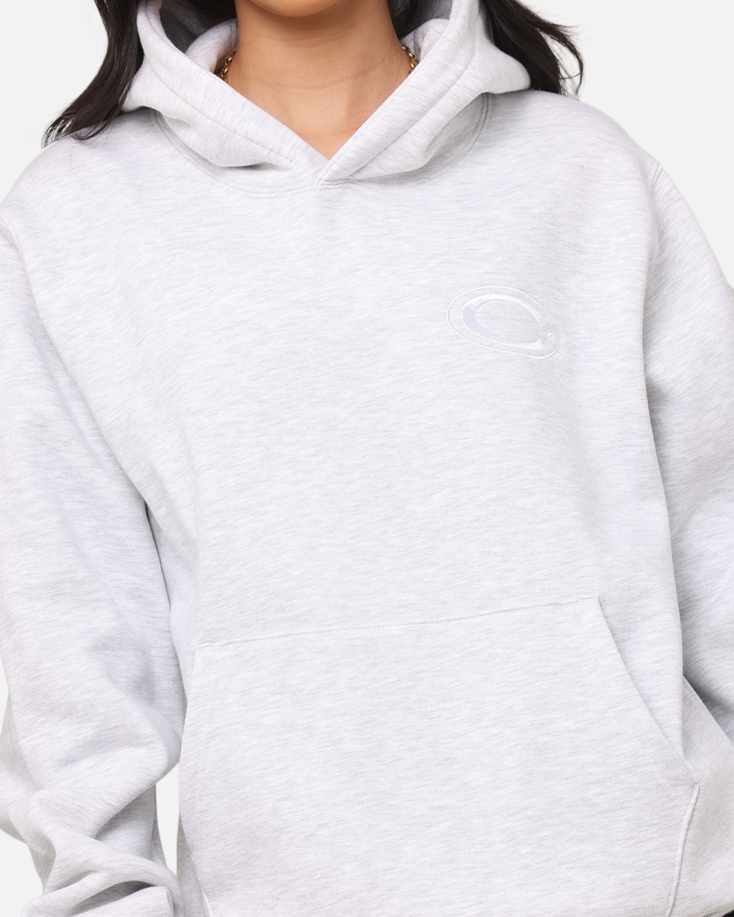 Carre Graffiti Hoodie Grey Marle