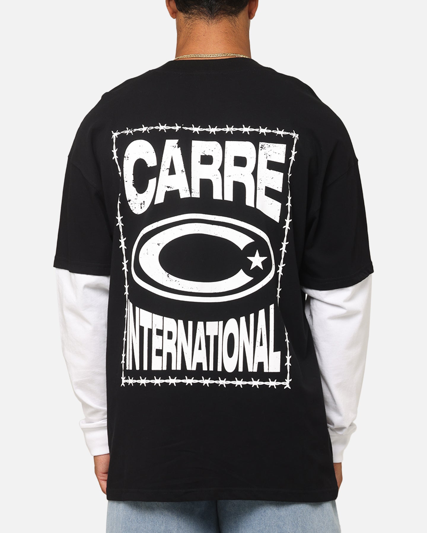 Carre C-Star Long Sleeve T-Shirt Black/White