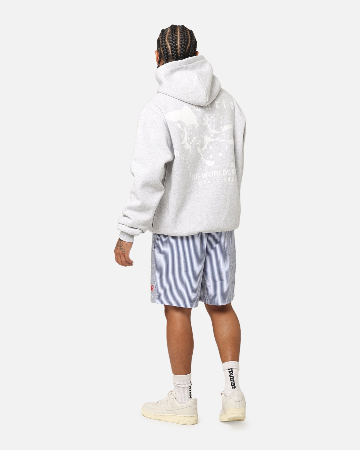 Carre Dice Club Hoodie Grey Marle