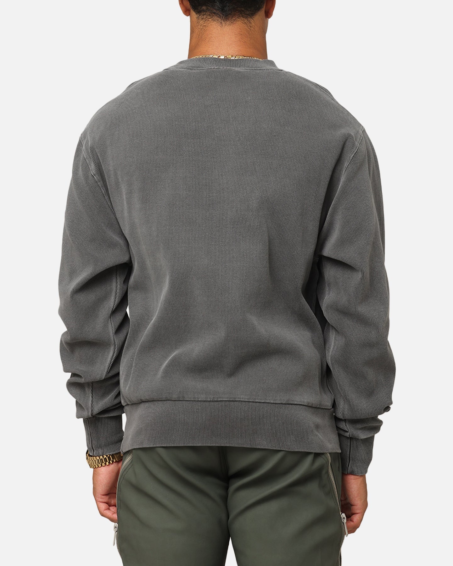 Carre Avenue Ribbed Crewneck Black