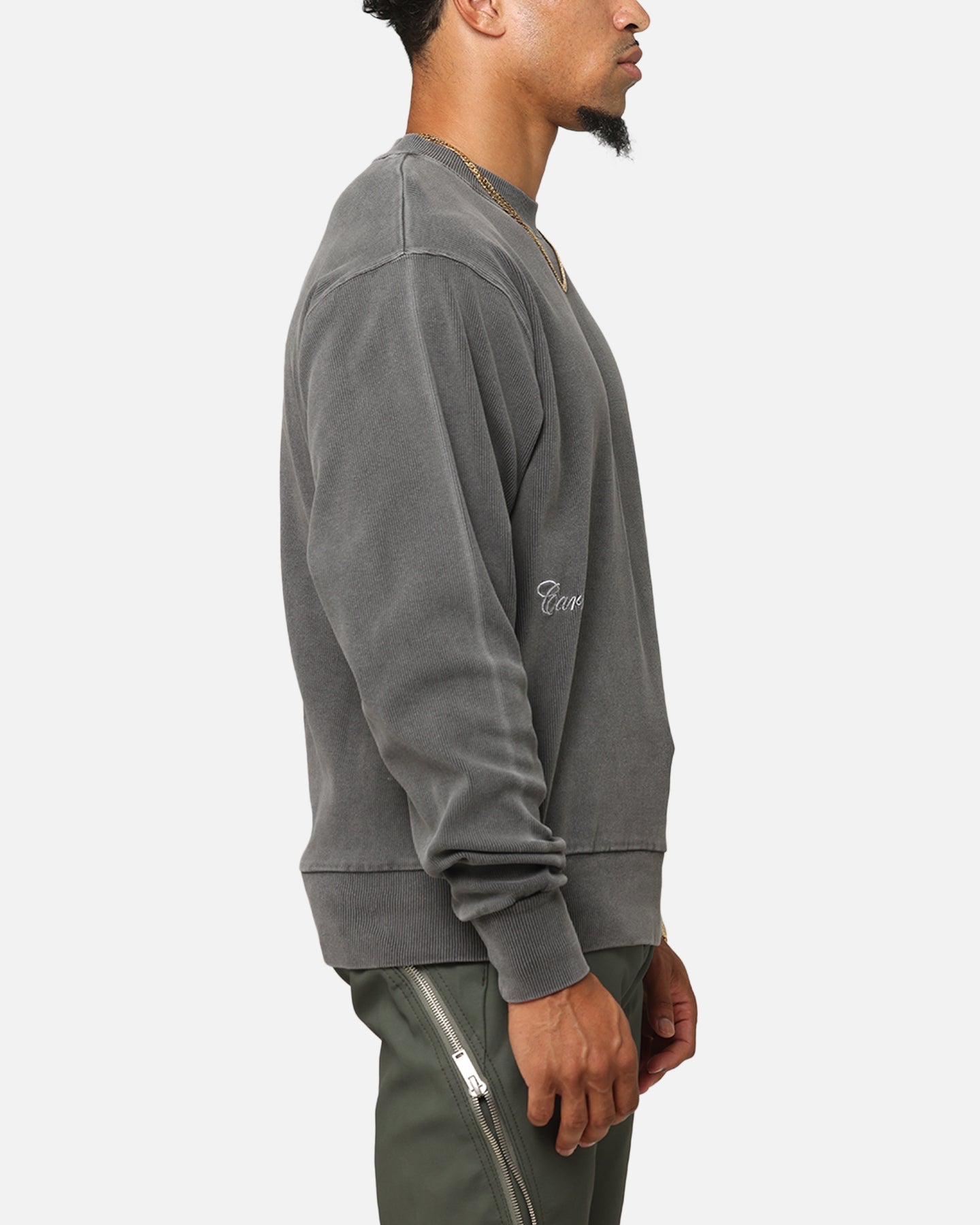 Carre Avenue Ribbed Crewneck Black