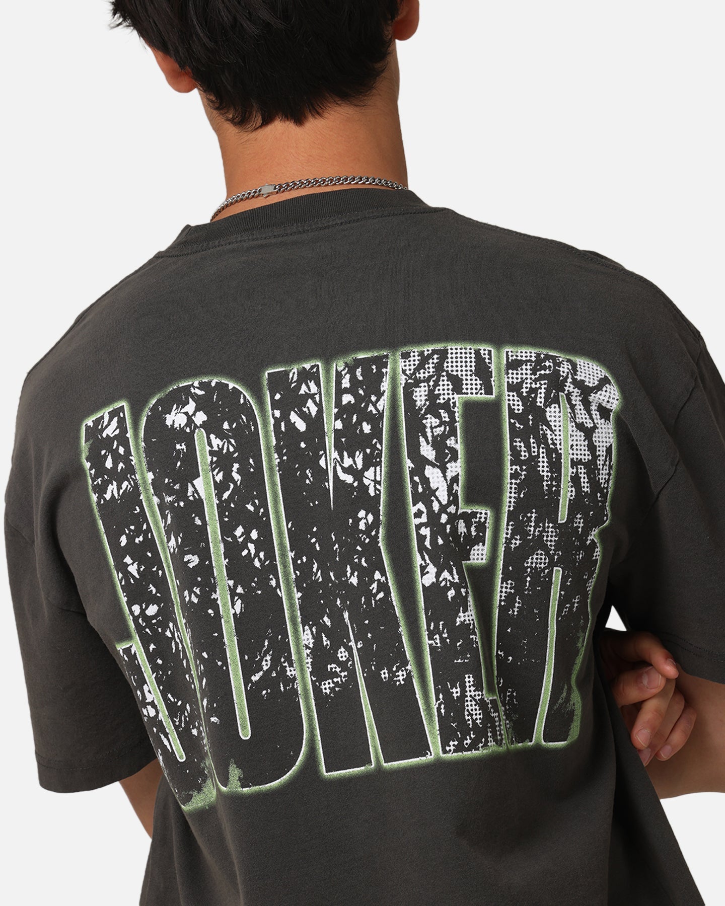 American Thrift X DC Batman The Joker Smile Heavy T-Shirt Black Wash