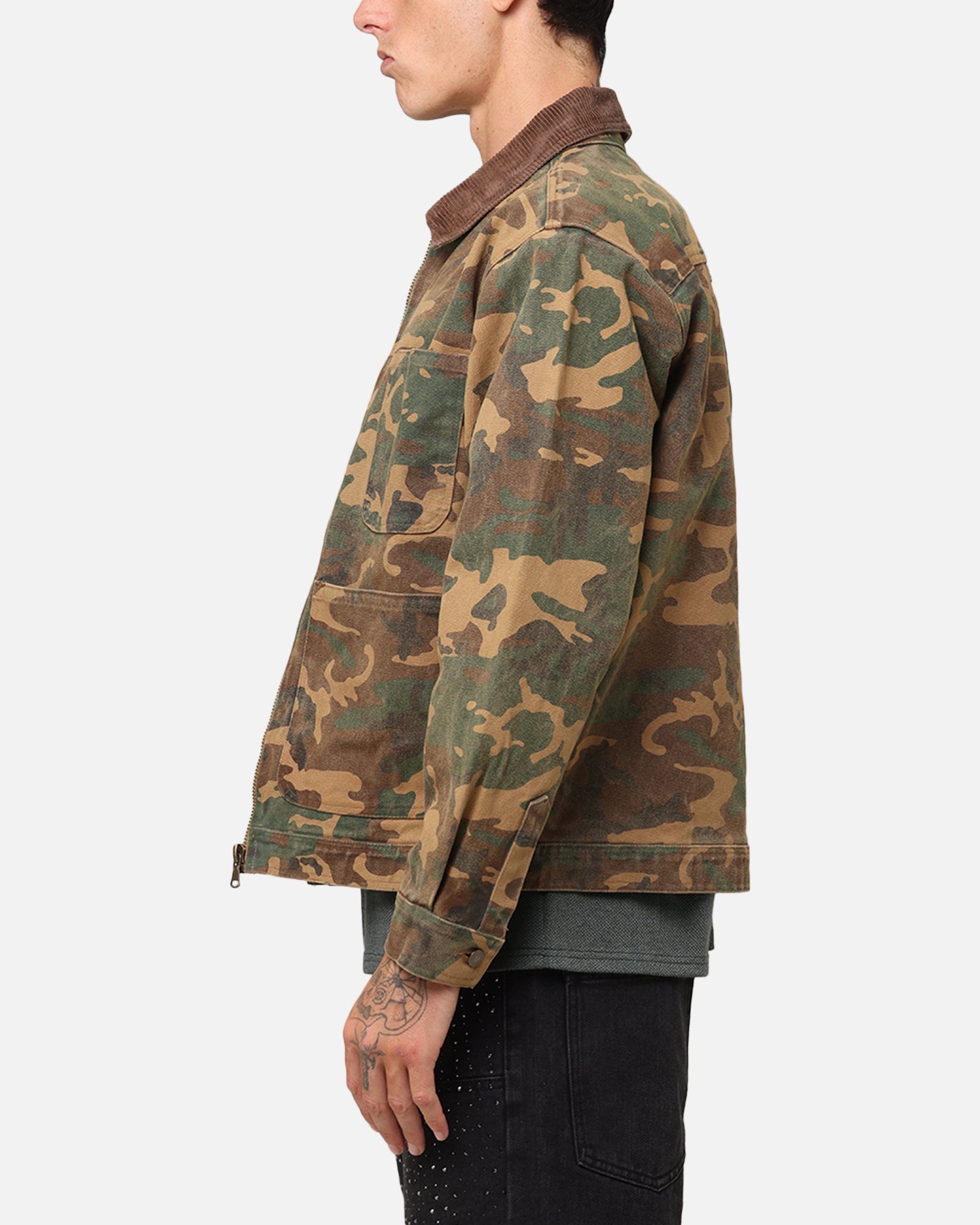 XXIII Camo Cargo Jacket Washed Green Camo