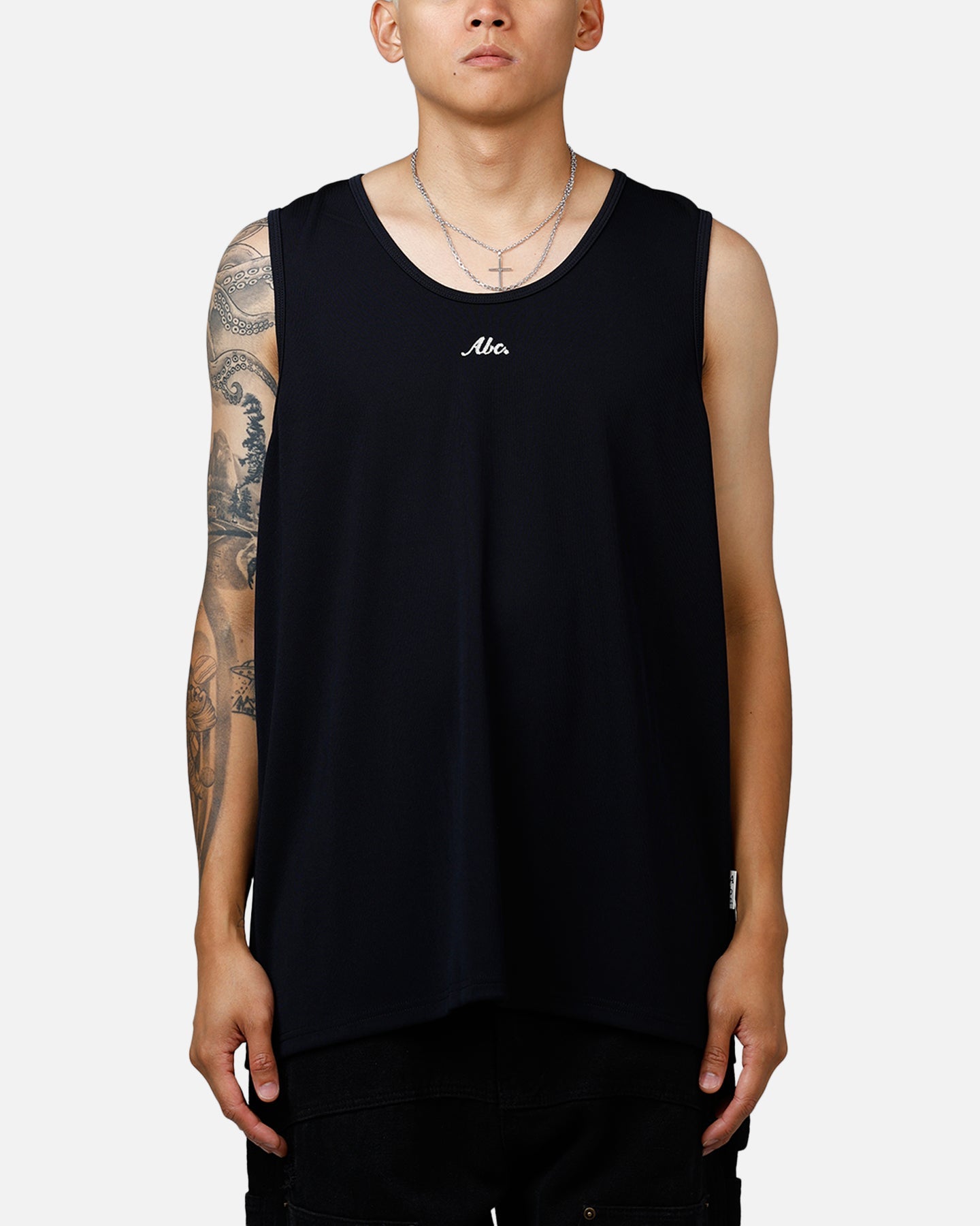 ABC Fancy Jersey Tank Black