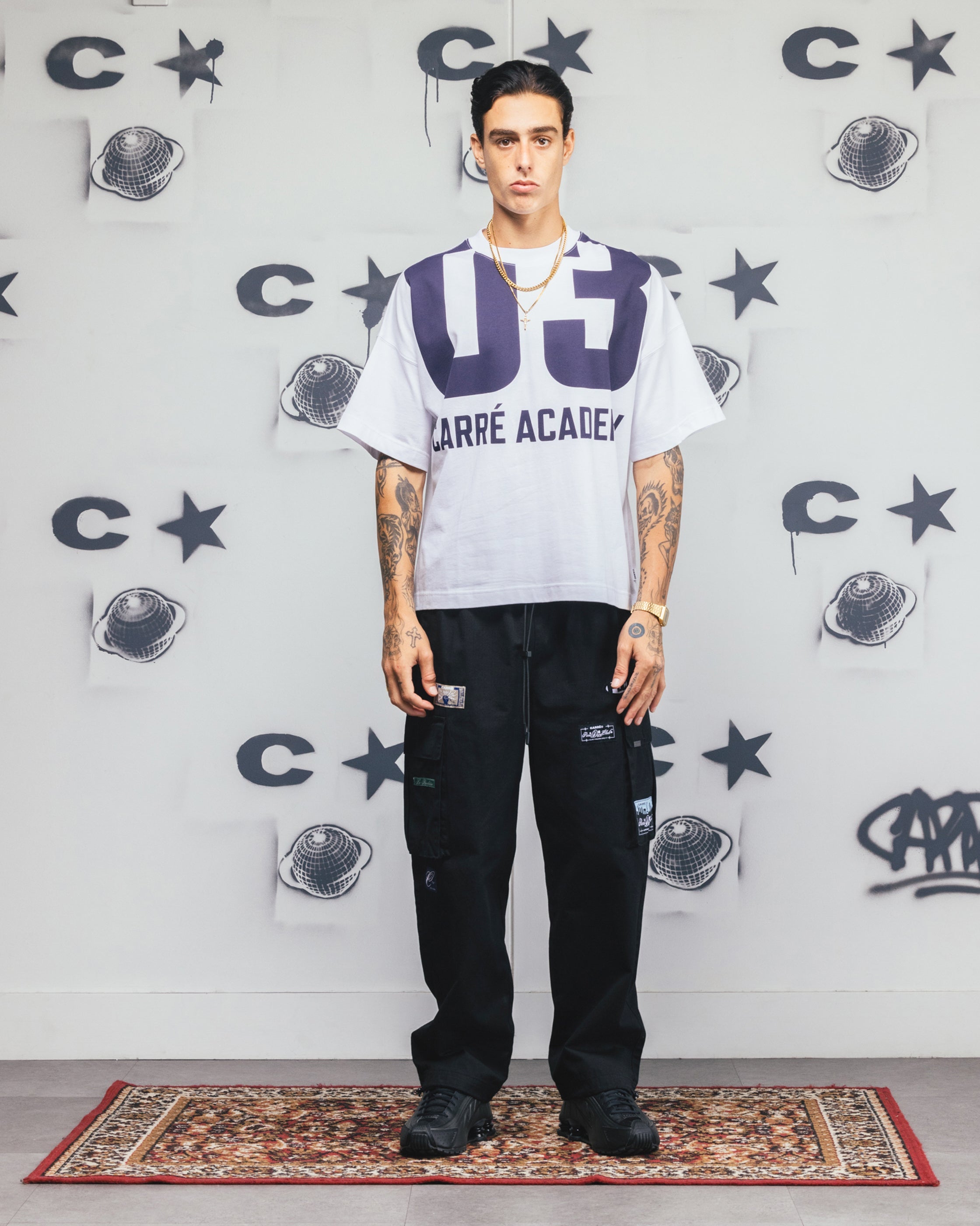 Carre Rally T-Shirt White/Navy