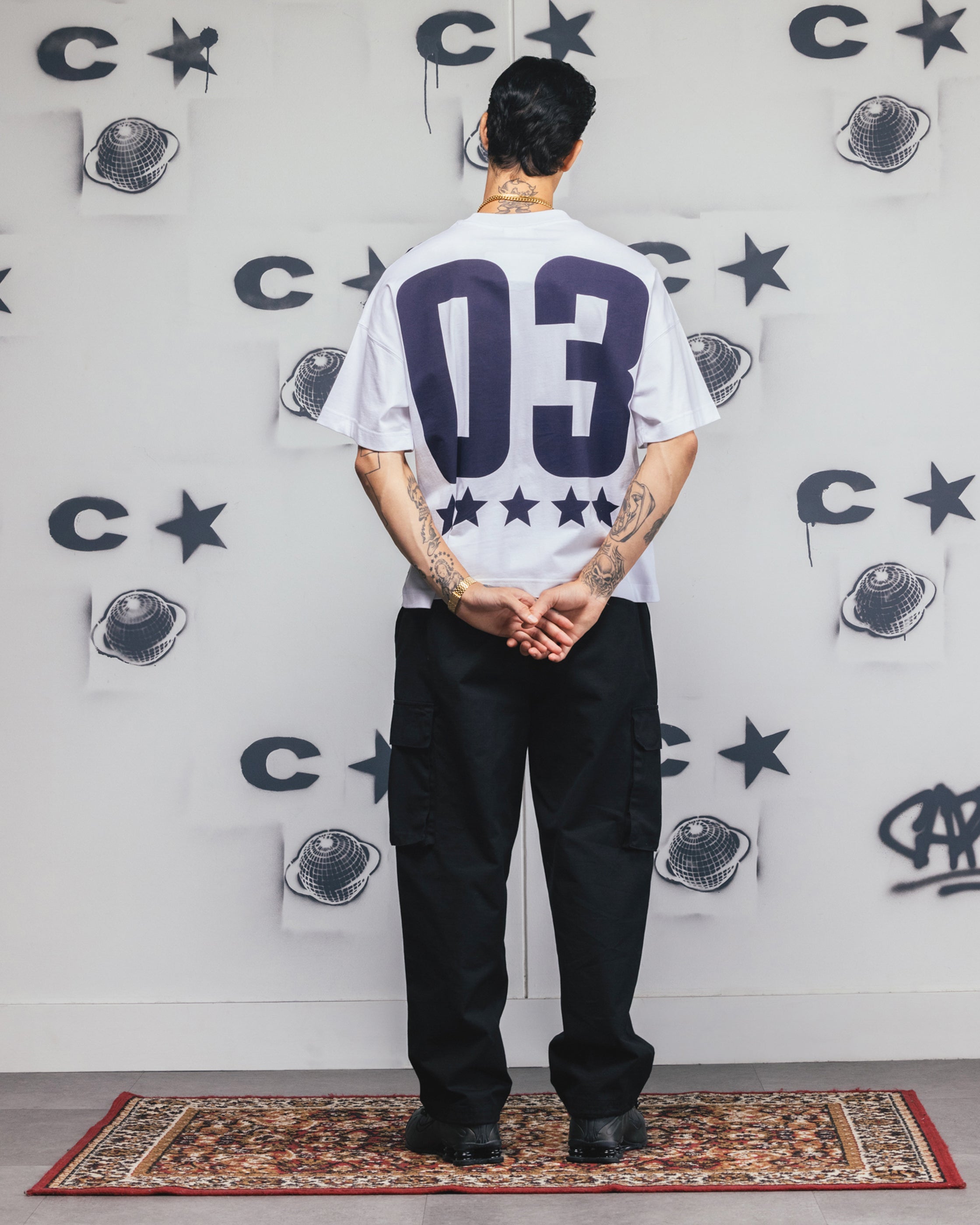 Carre Rally T-Shirt White/Navy