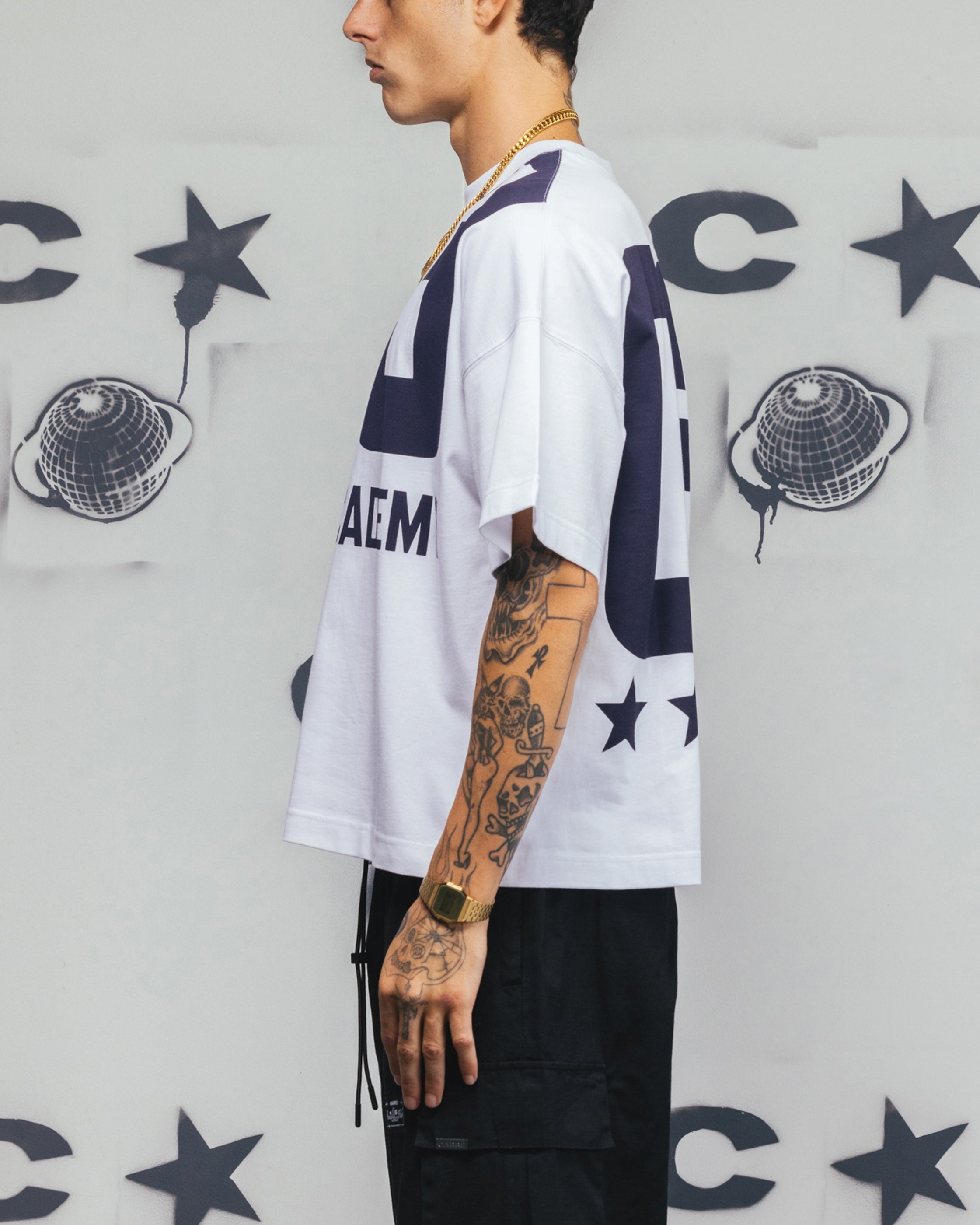 Carre Rally T-Shirt White/Navy