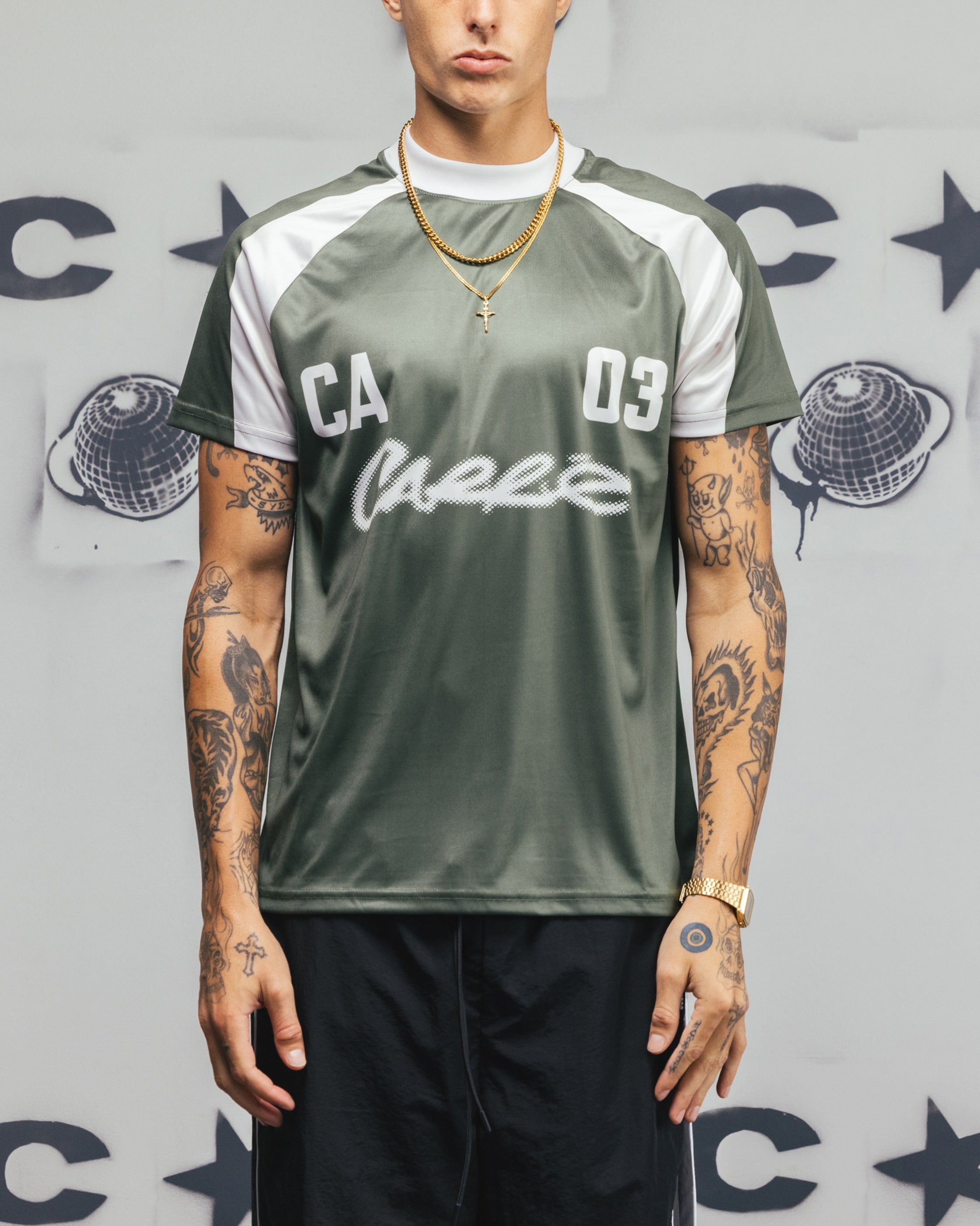 Carre Striker Jersey T-Shirt Green/White