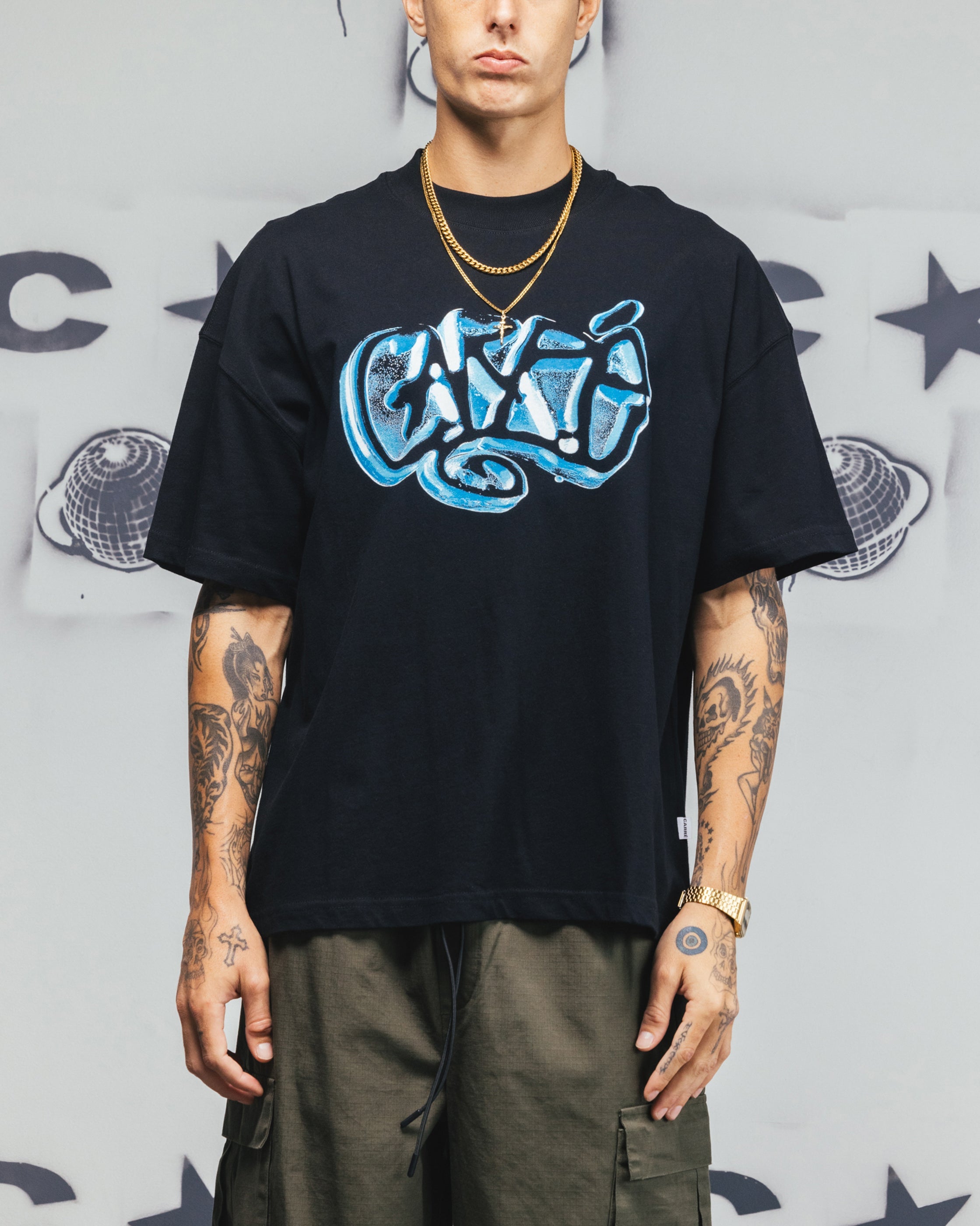 Carre Frosted T-Shirt Black