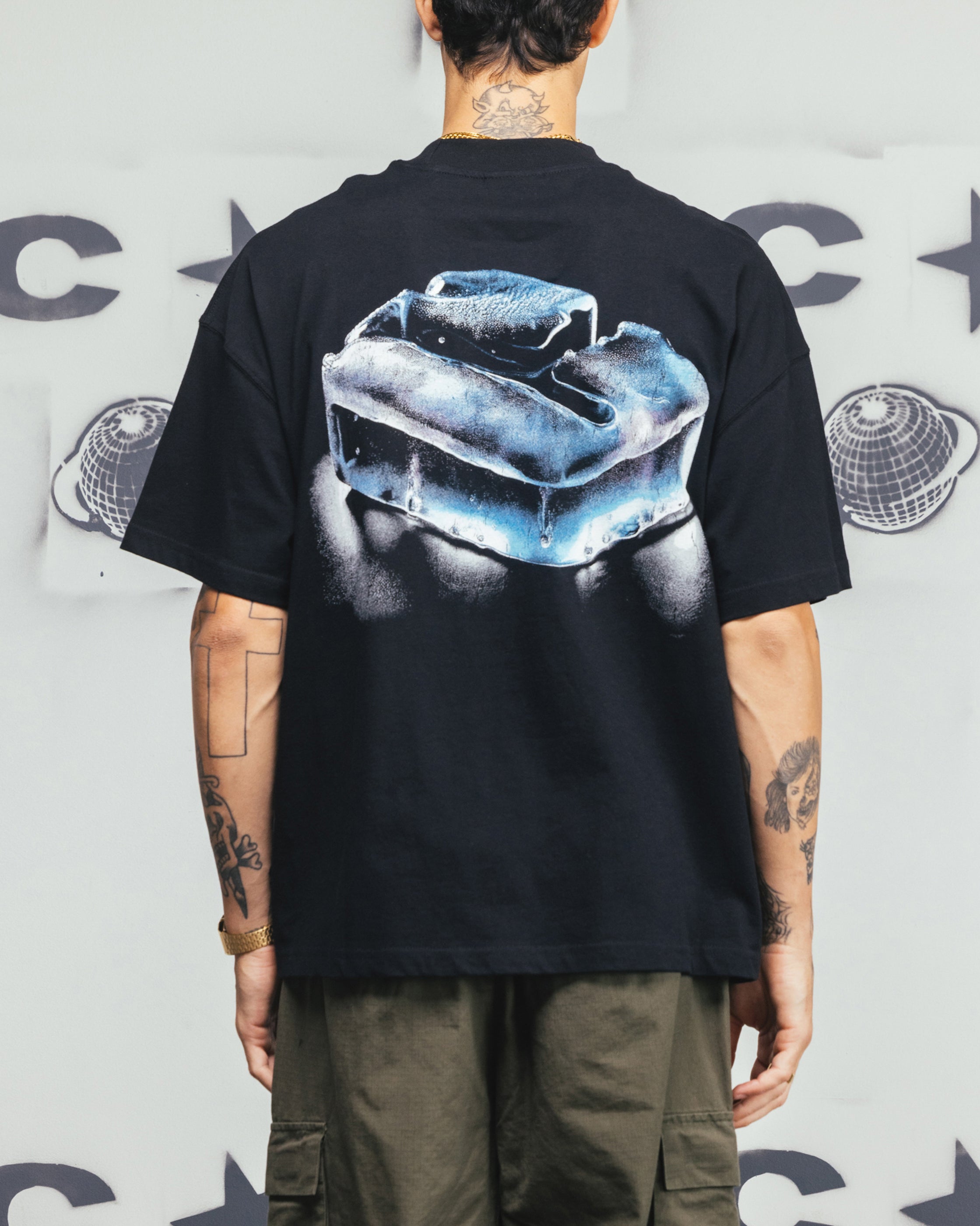 Carre Frosted T-Shirt Black