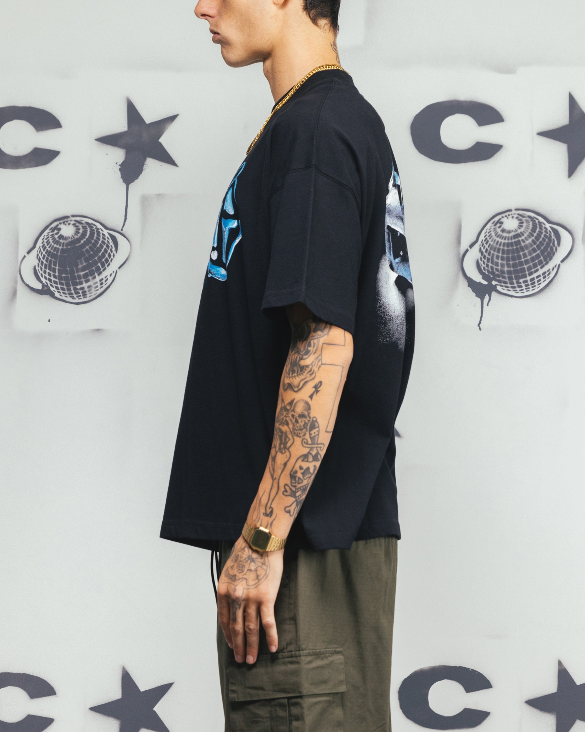 Carre Frosted T-Shirt Black