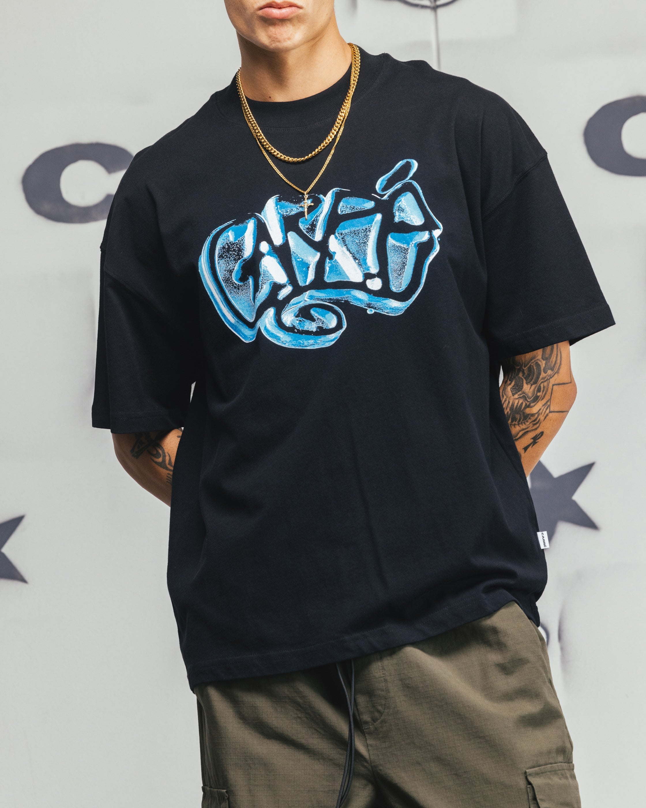 Carre Frosted T-Shirt Black