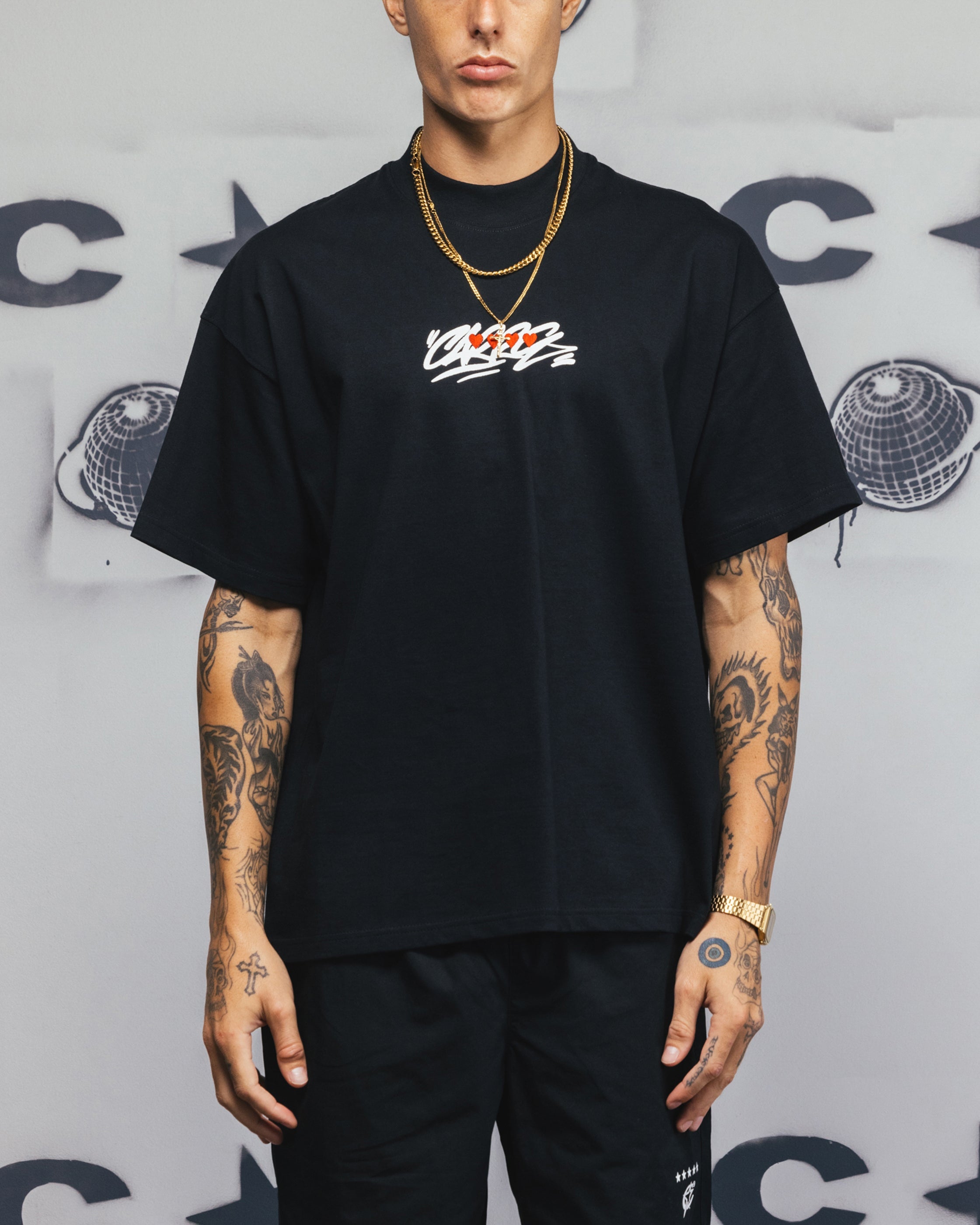 Carre Romance T-Shirt Black