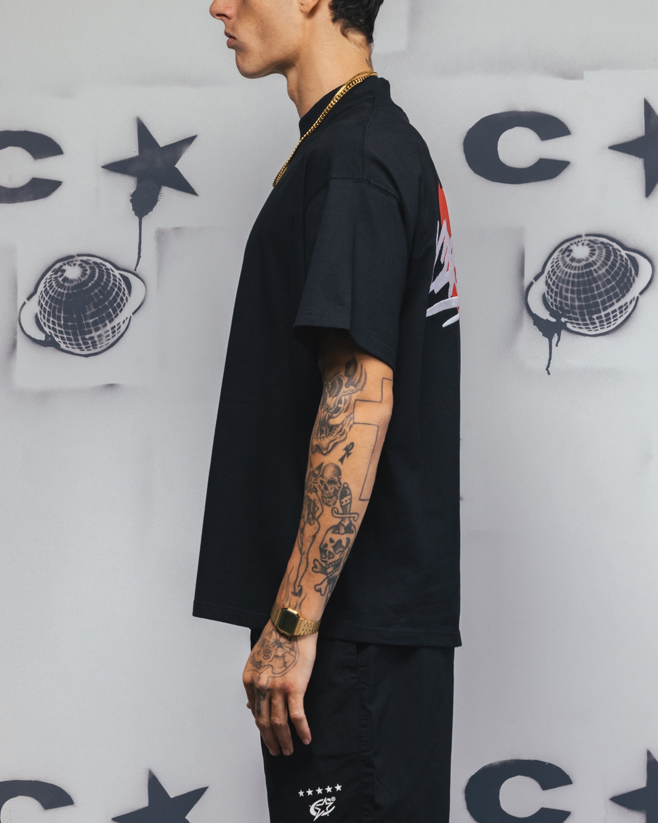 Carre Romance T-Shirt Black