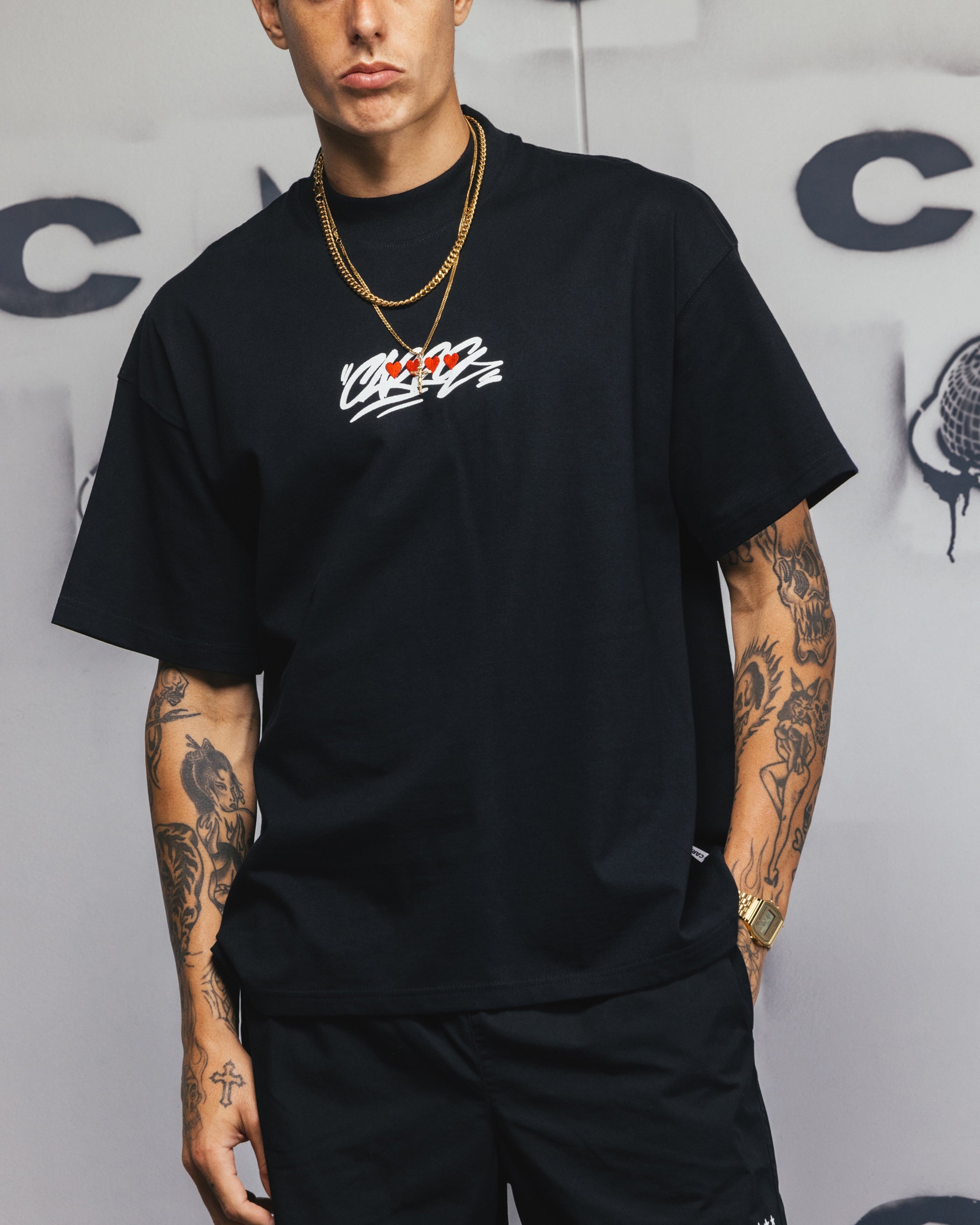 Carre Romance T-Shirt Black