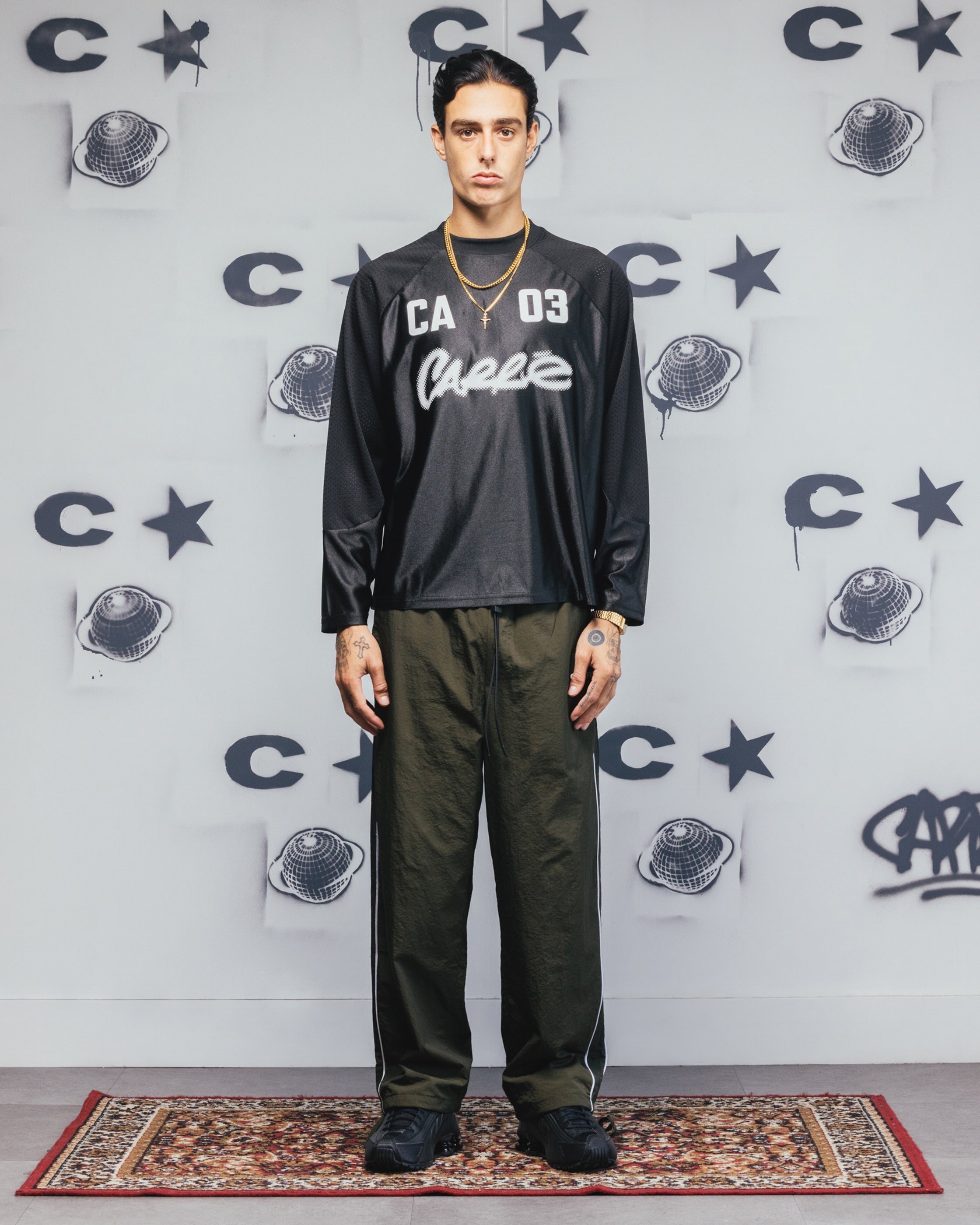 Carre Nebula Long Sleeve T-Shirt Black