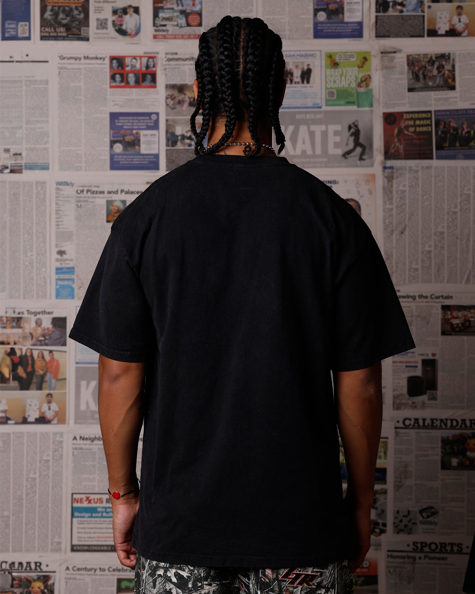 Goat Crew Marvel Venom Face T-Shirt Black Acidwash