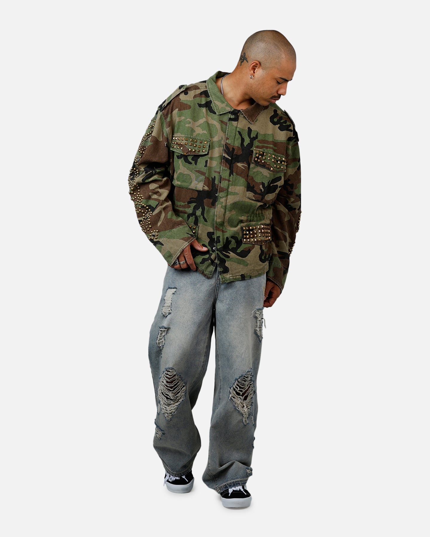 MNML Studded Camo Jacket Camo