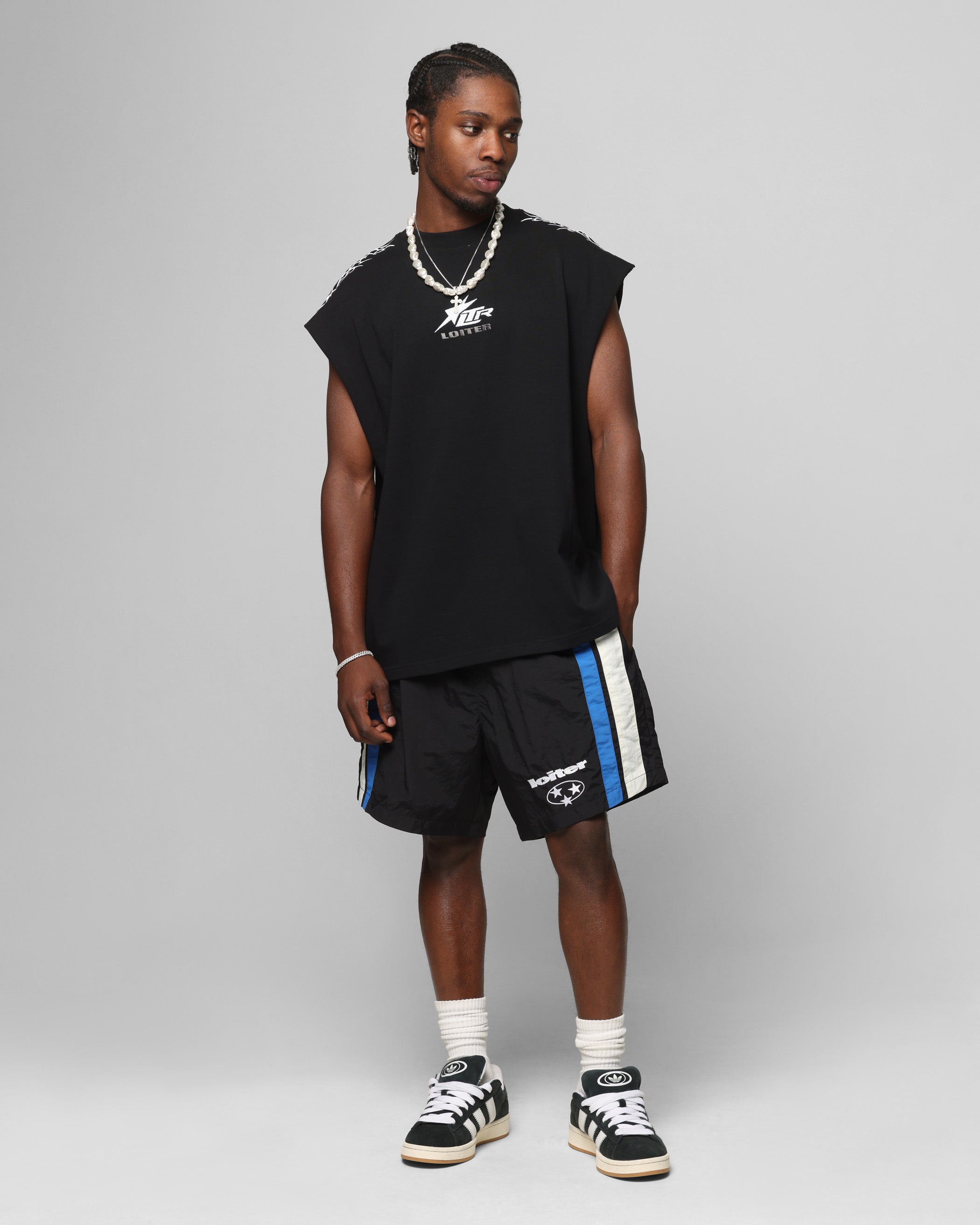 Loiter Cyber Muscle T-Shirt Black