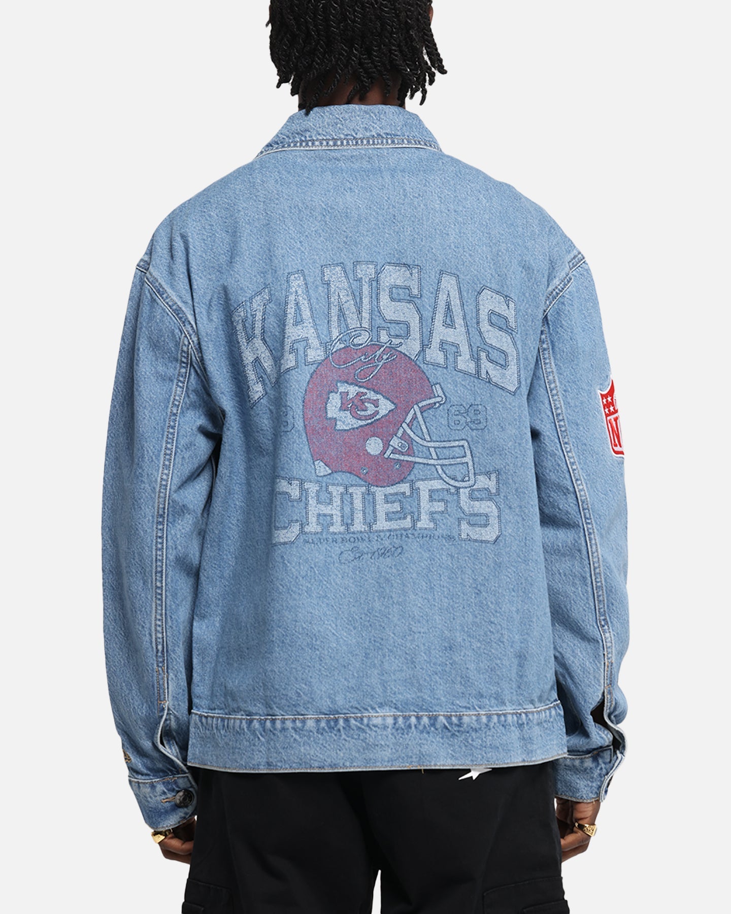 New Era Kansas City Chiefs NFL Denim Jacket Dark Blue