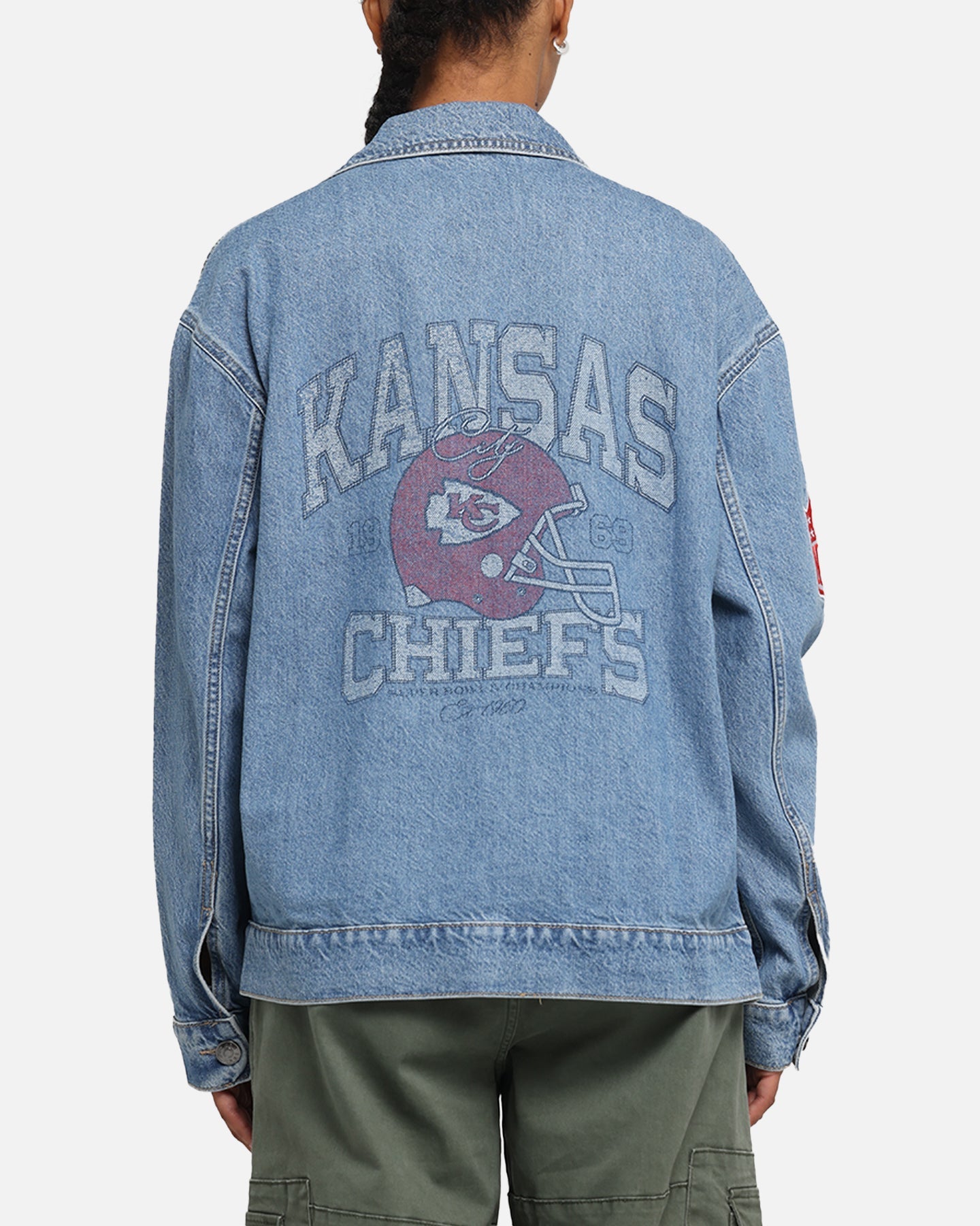 New Era Kansas City Chiefs NFL Denim Jacket Dark Blue