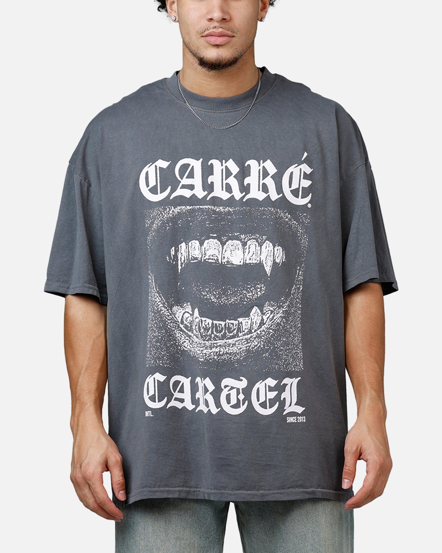 Carre Cartel T-Shirt Washed Charcoal
