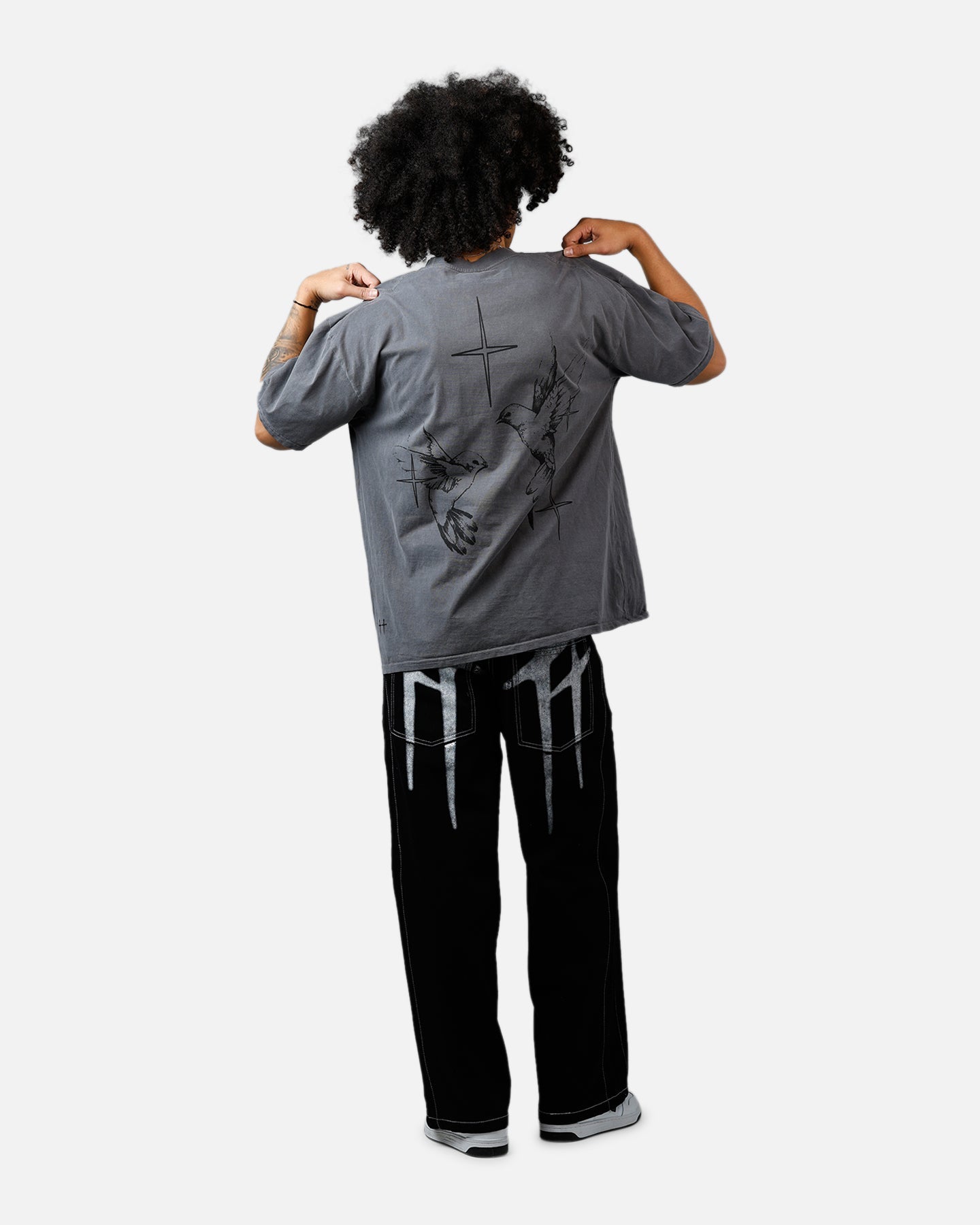 Saint Morta Destiny Rising T-Shirt Washed Charcoal