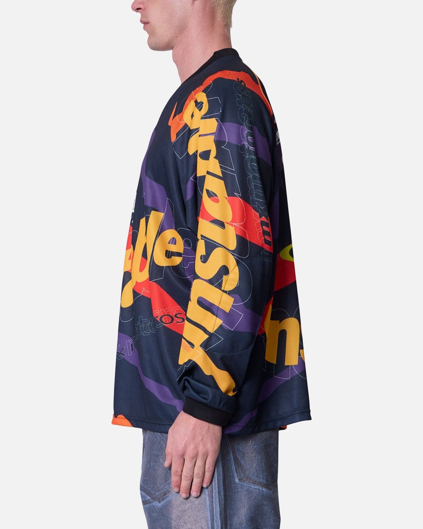 MNML Unstable Moto Long Sleeve T-Shirt Orange Multi