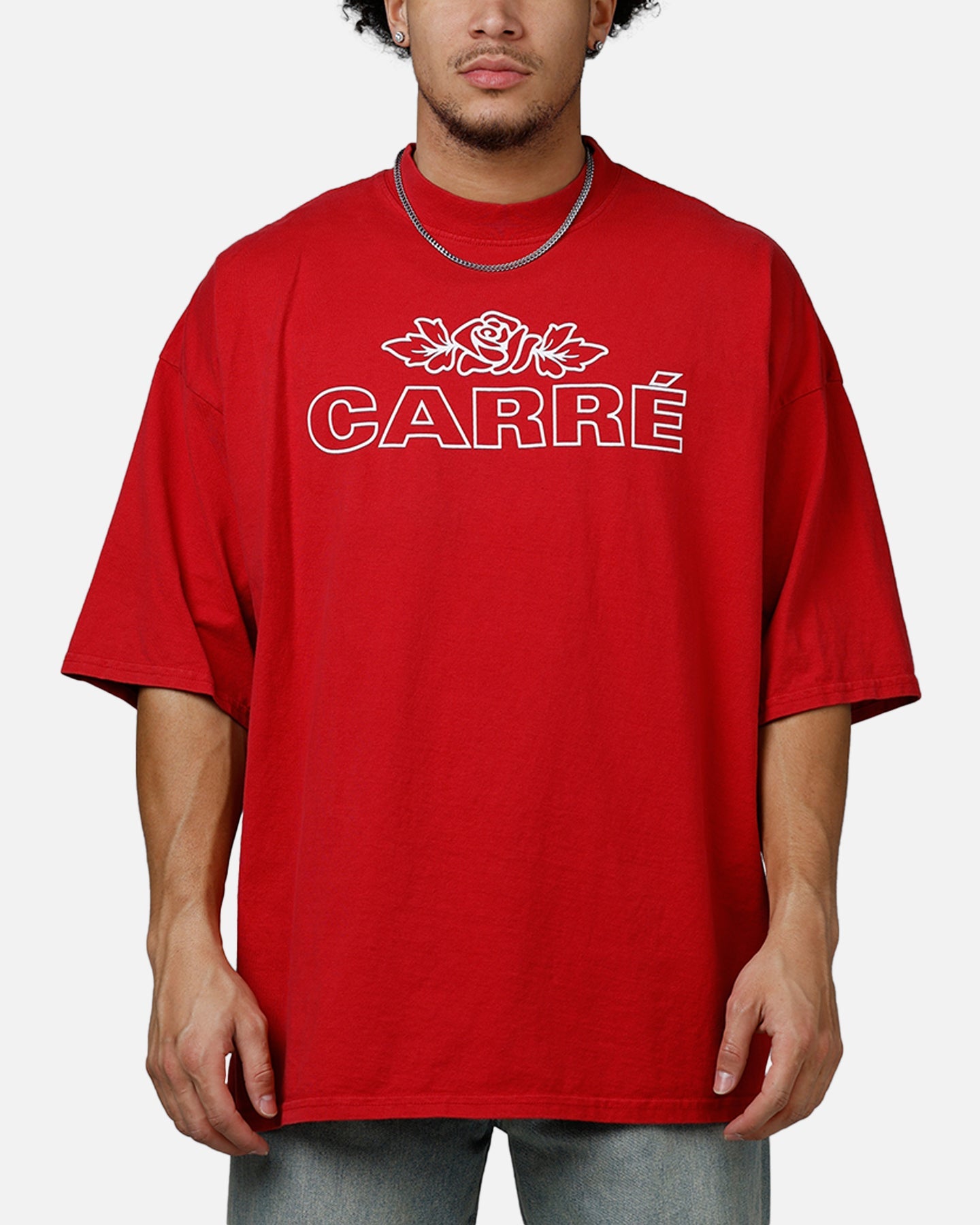Carre Rosebud Drop T-Shirt Red