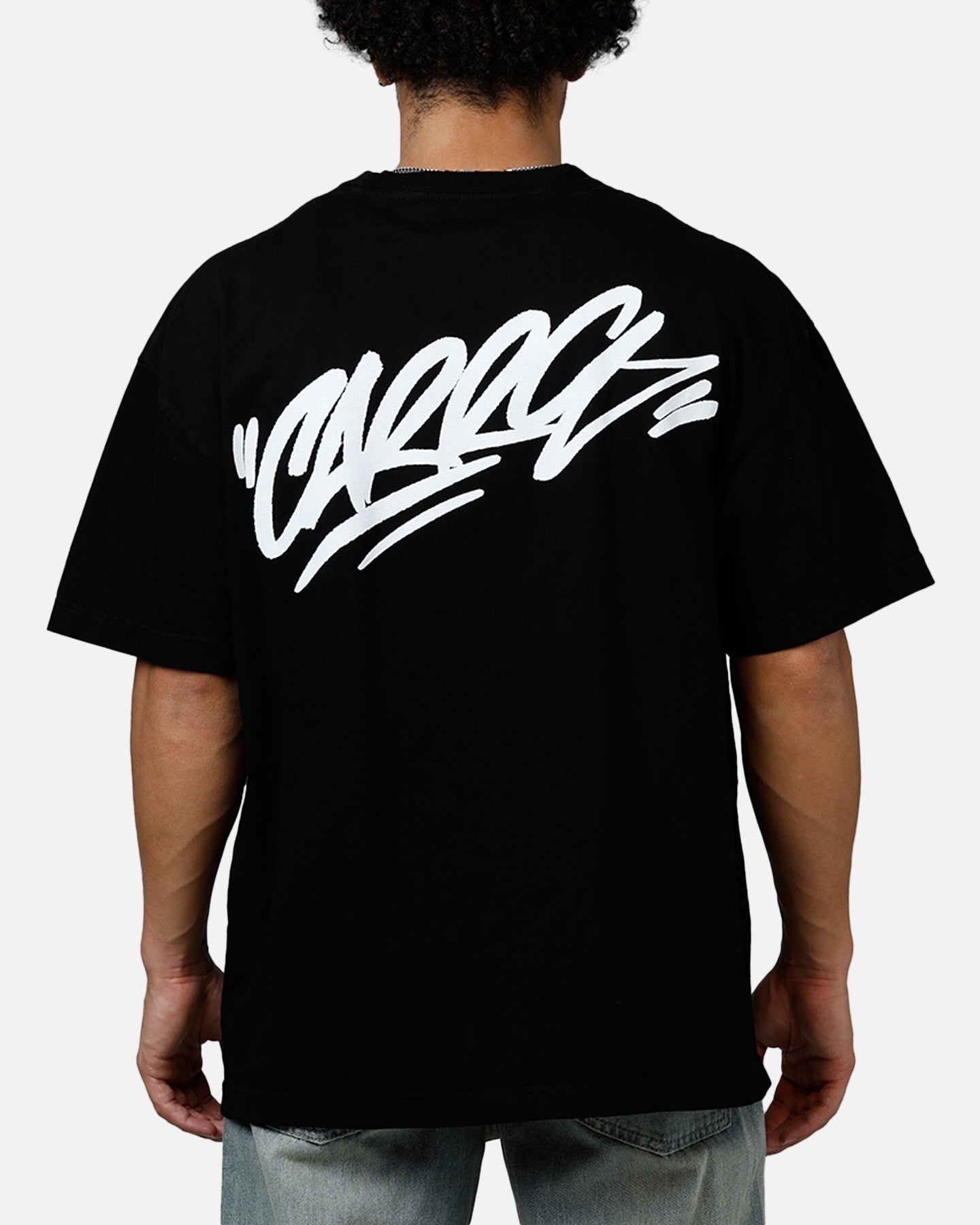 Carre Tag Drop T-Shirt Black